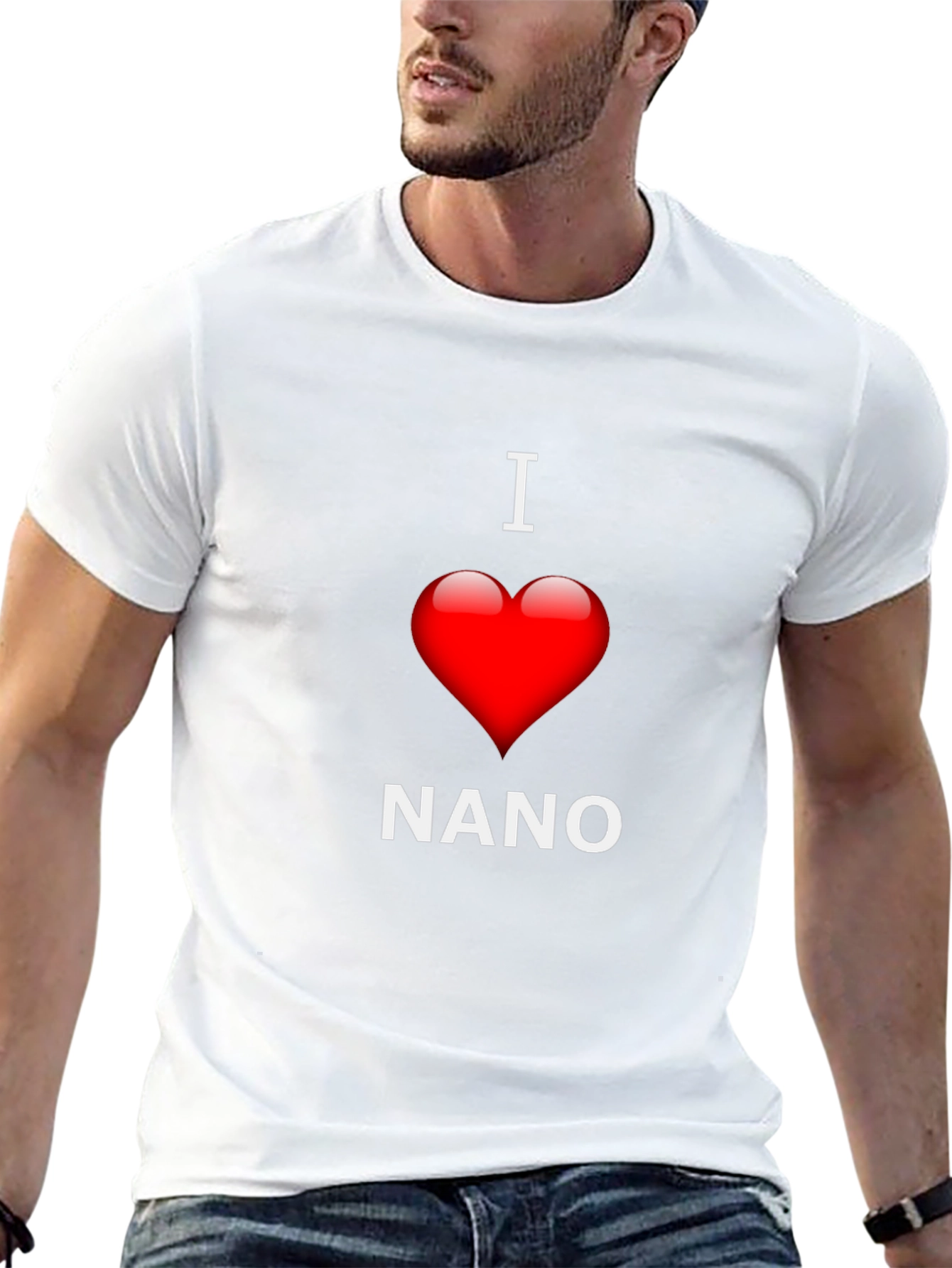 I Love Nano T-Shirt - Black Cotton Blend