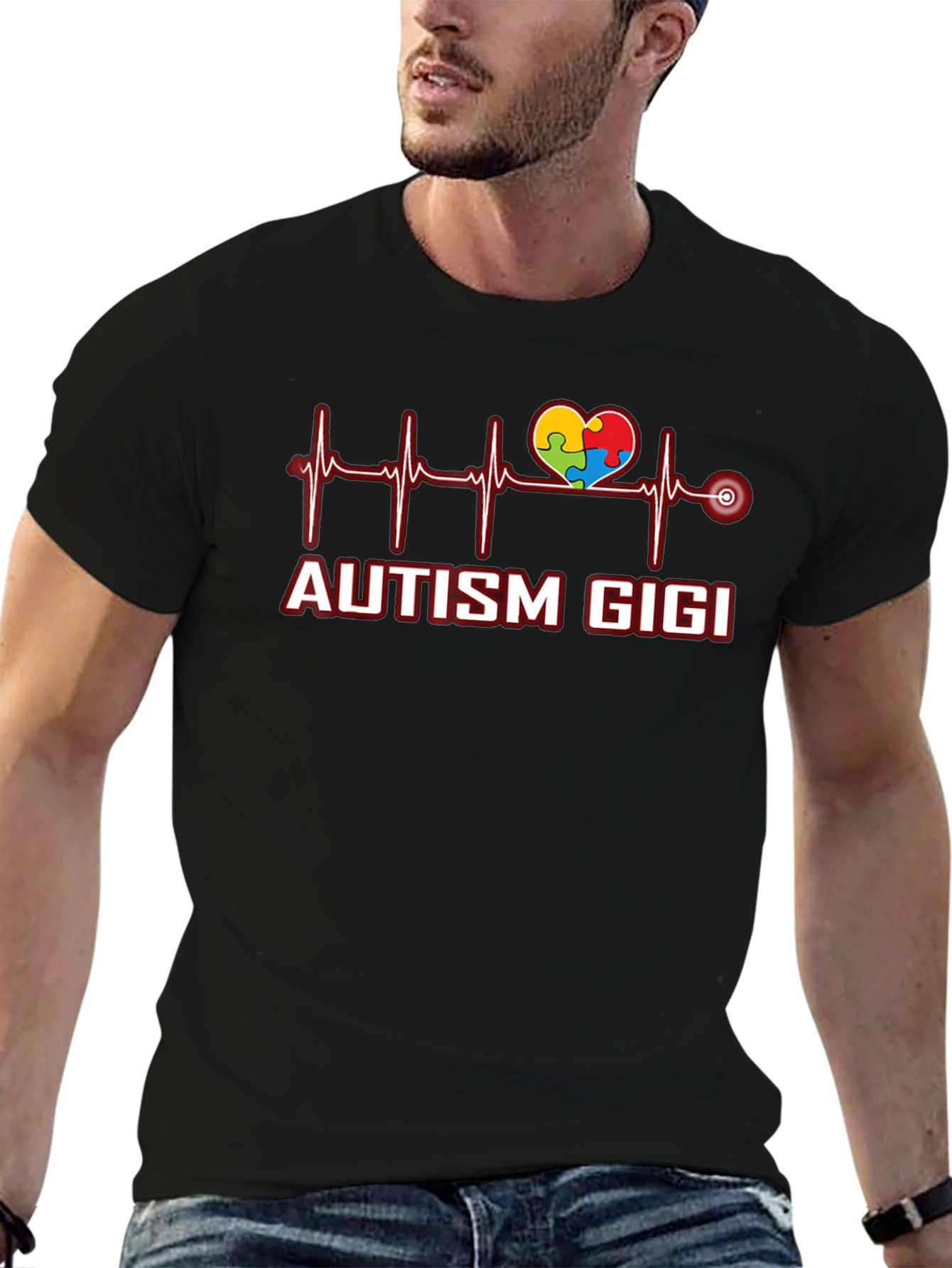 Autism Gigi Heartbeat T-Shirt