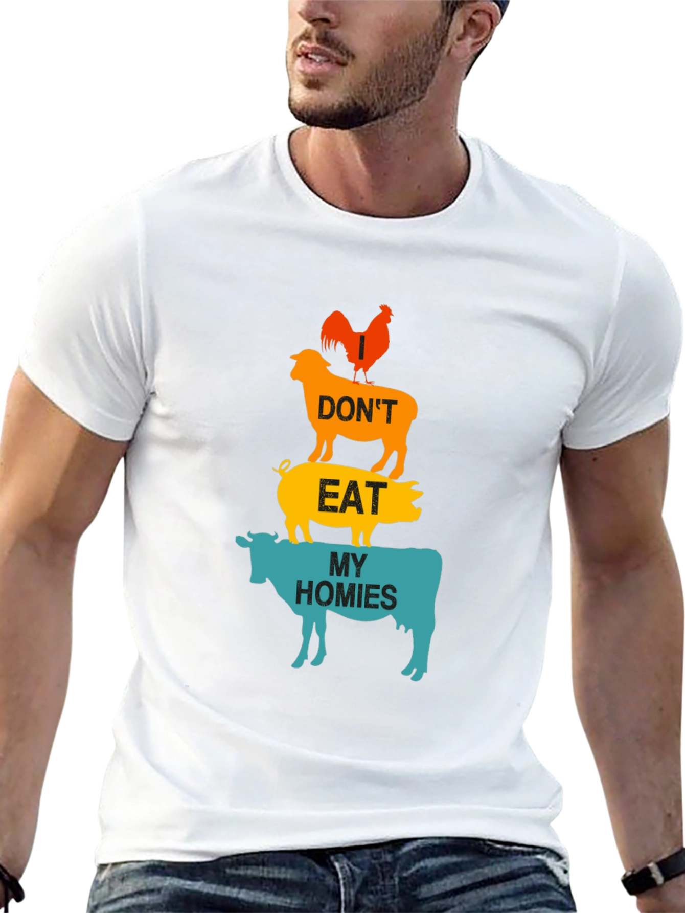 Dont Eat My Homies Vegan Graphic Tee