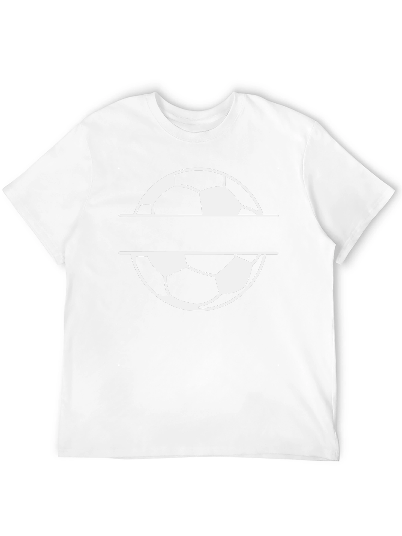 Soccer Ball Graphic Tee - Black Cotton