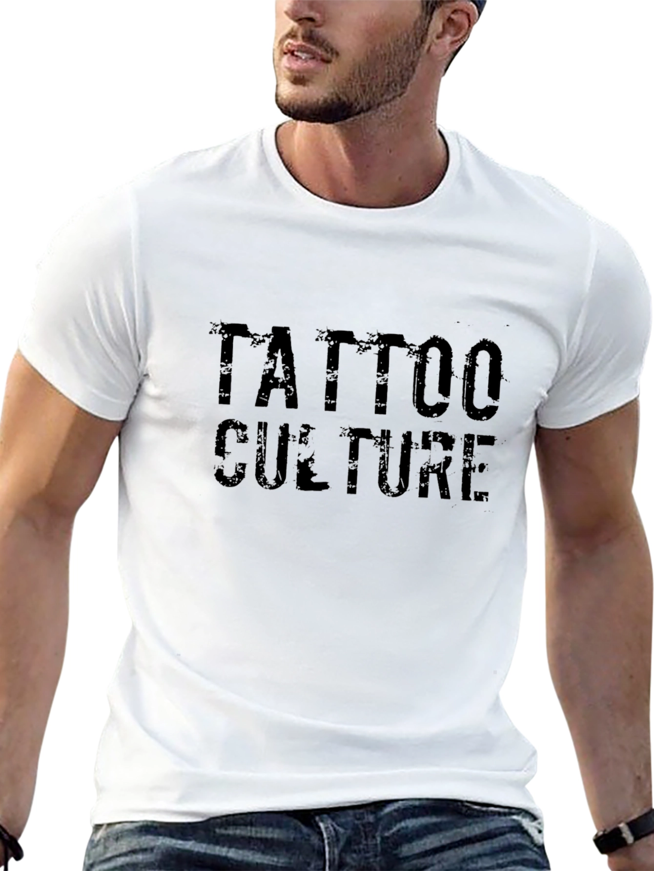 Tattoo Culture Graphic Tee - Black Cotton T-Shirt