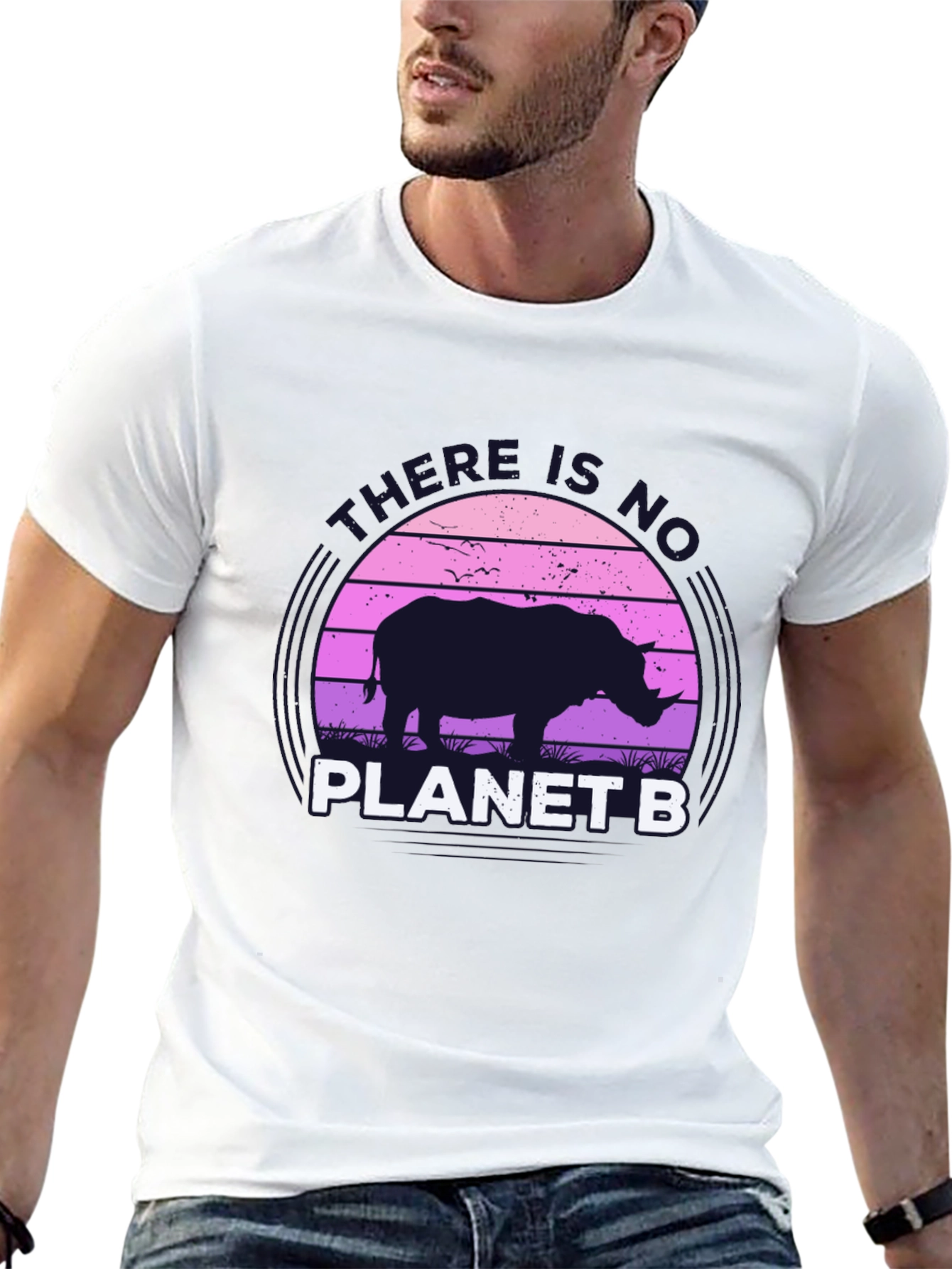 No Planet B Rhino Graphic T-Shirt