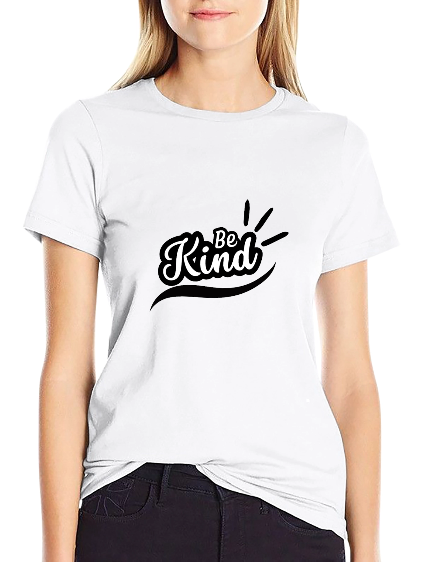 Be Kind Graphic T-Shirt - Black Casual Tee