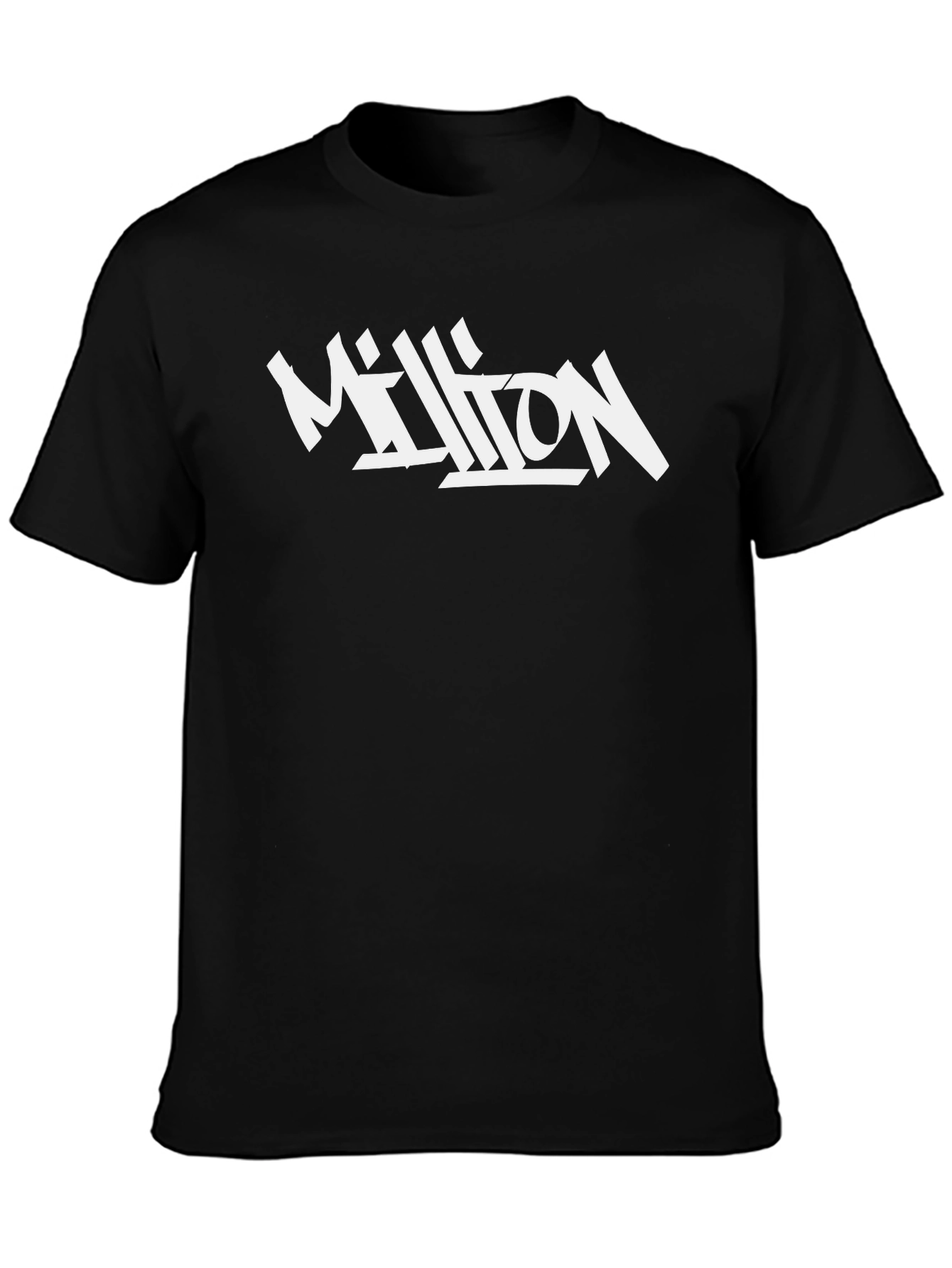 Million Graphic Tee - Black Cotton T-Shirt