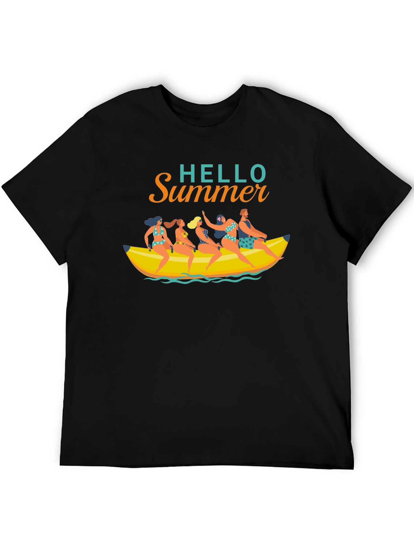Hello Summer T-Shirt Banana Boat Fun