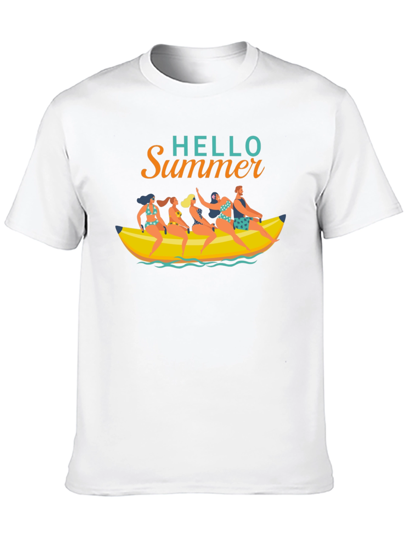 Hello Summer T-Shirt Banana Boat Fun