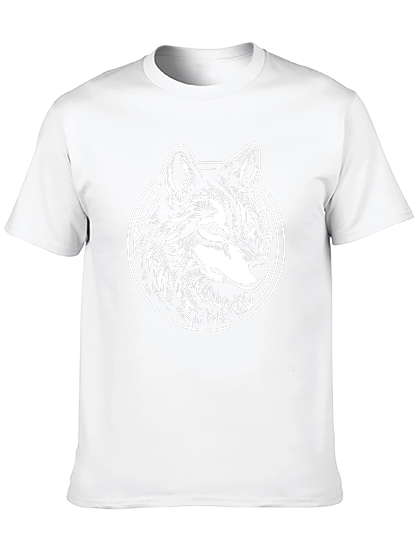 Black Wolf Graphic Tee - Cool Animal Design