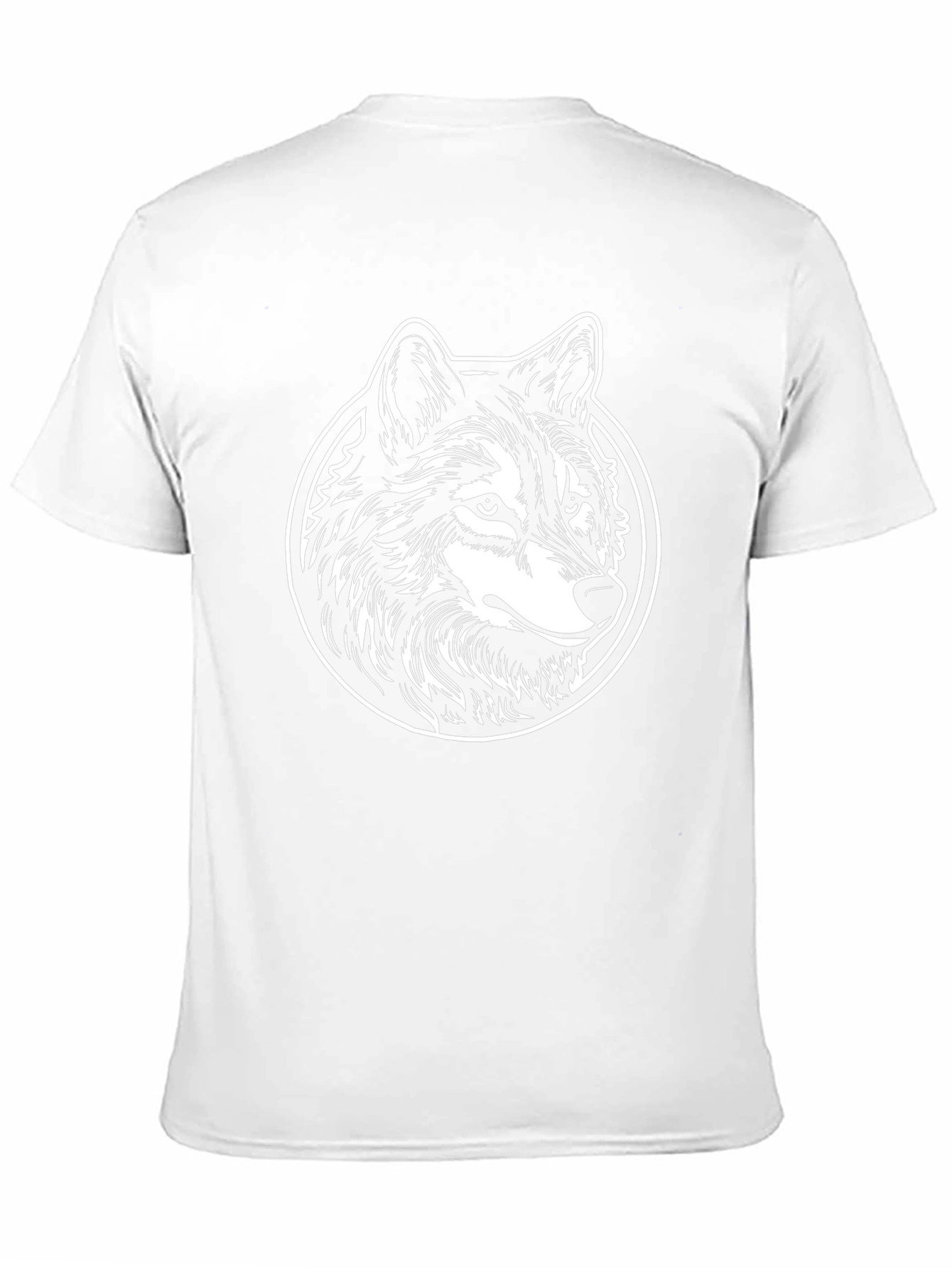 Black Wolf Graphic Tee - Cool Animal Design