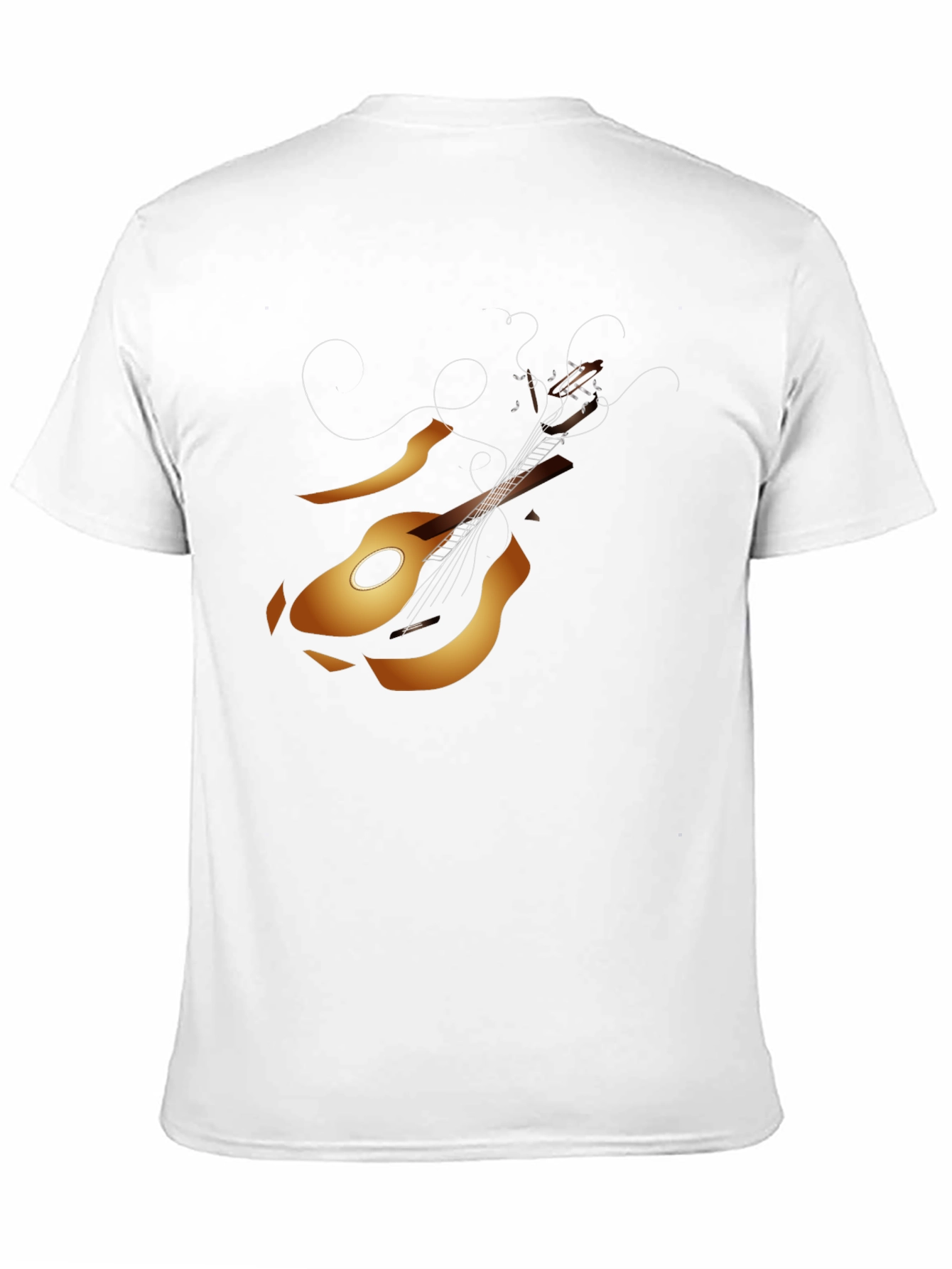 Guitar Graphic Tee - Black Music Lover T-Shirt