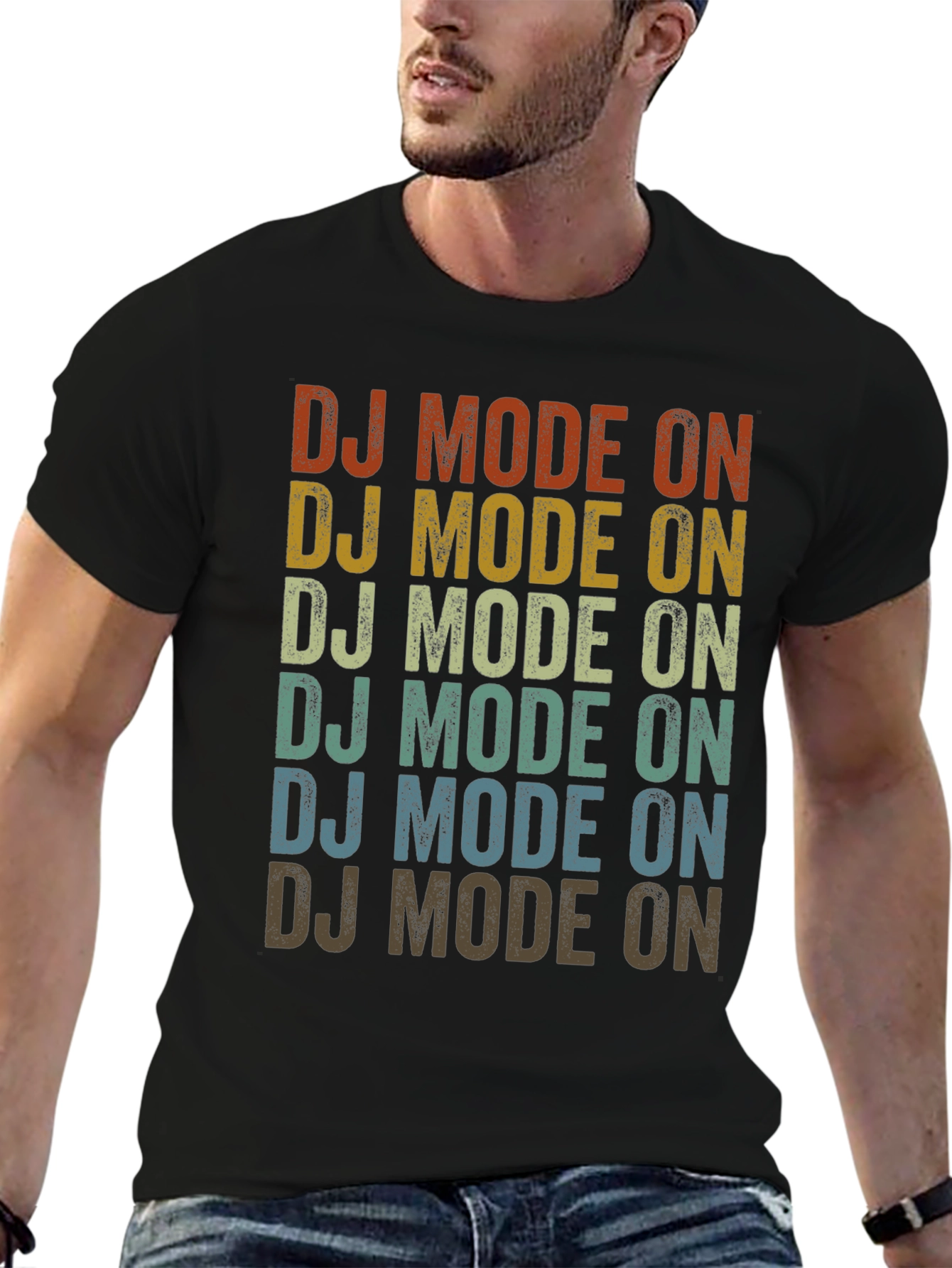 Retro DJ Mode On Graphic Tee