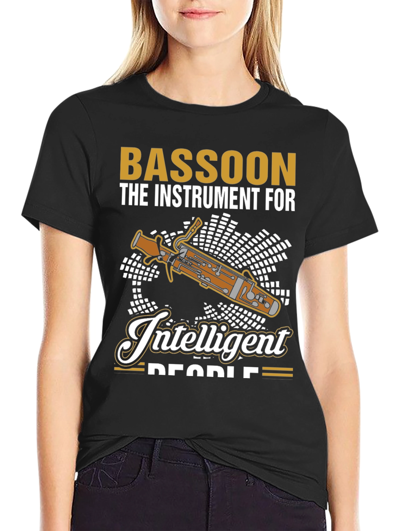 Bassoon Instrument T-Shirt - For Intelligent People!