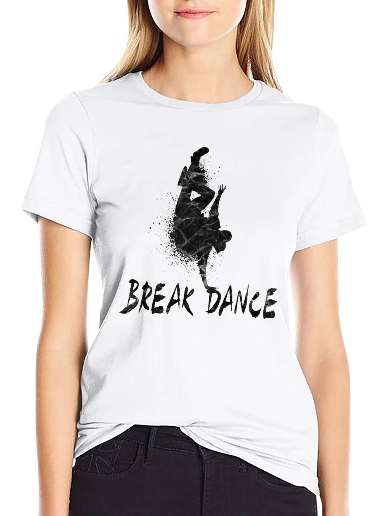 Break Dance Graphic Tee - Stylish Black T-Shirt