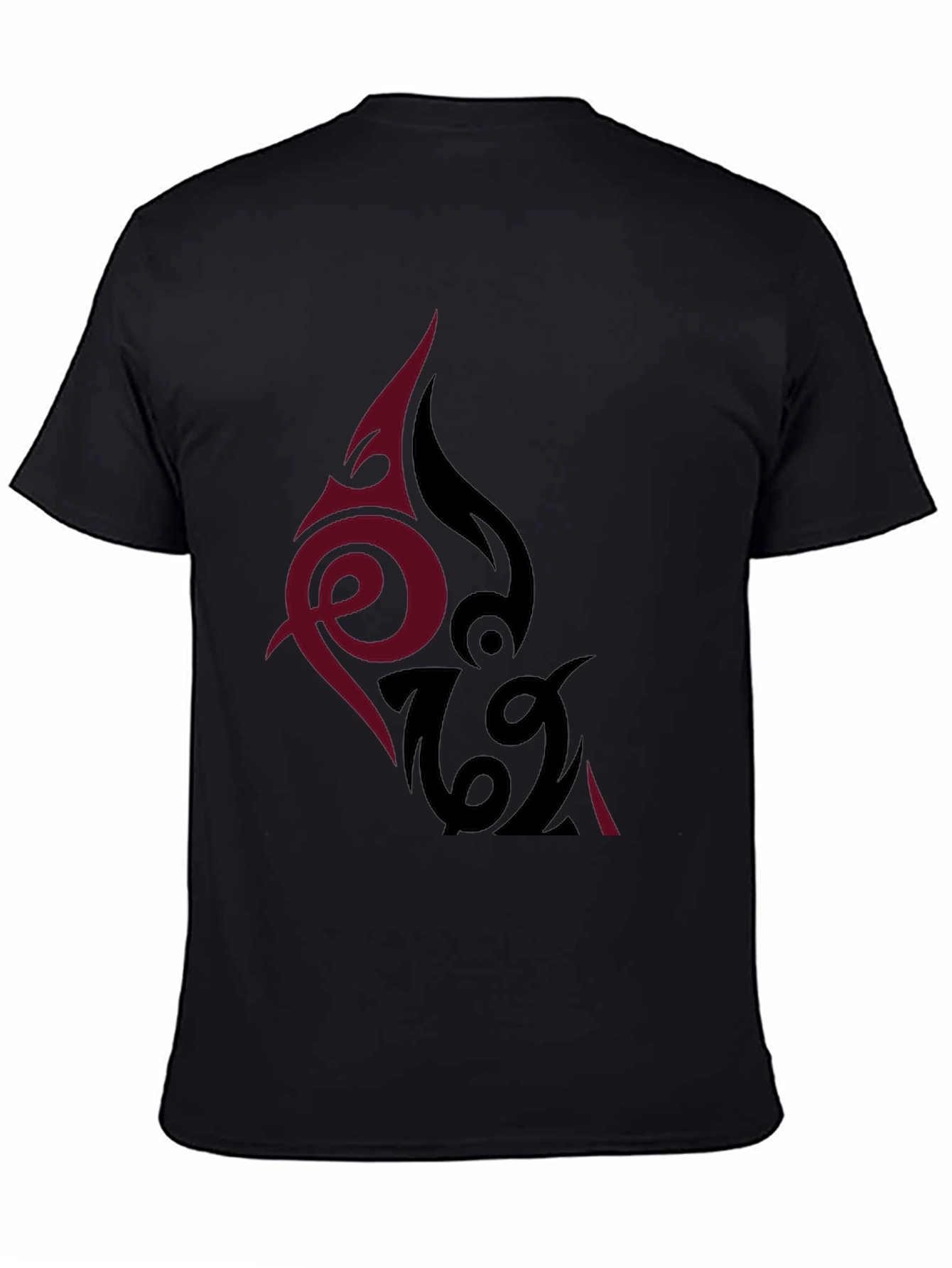Tribal Tattoo Graphic Black T-Shirt