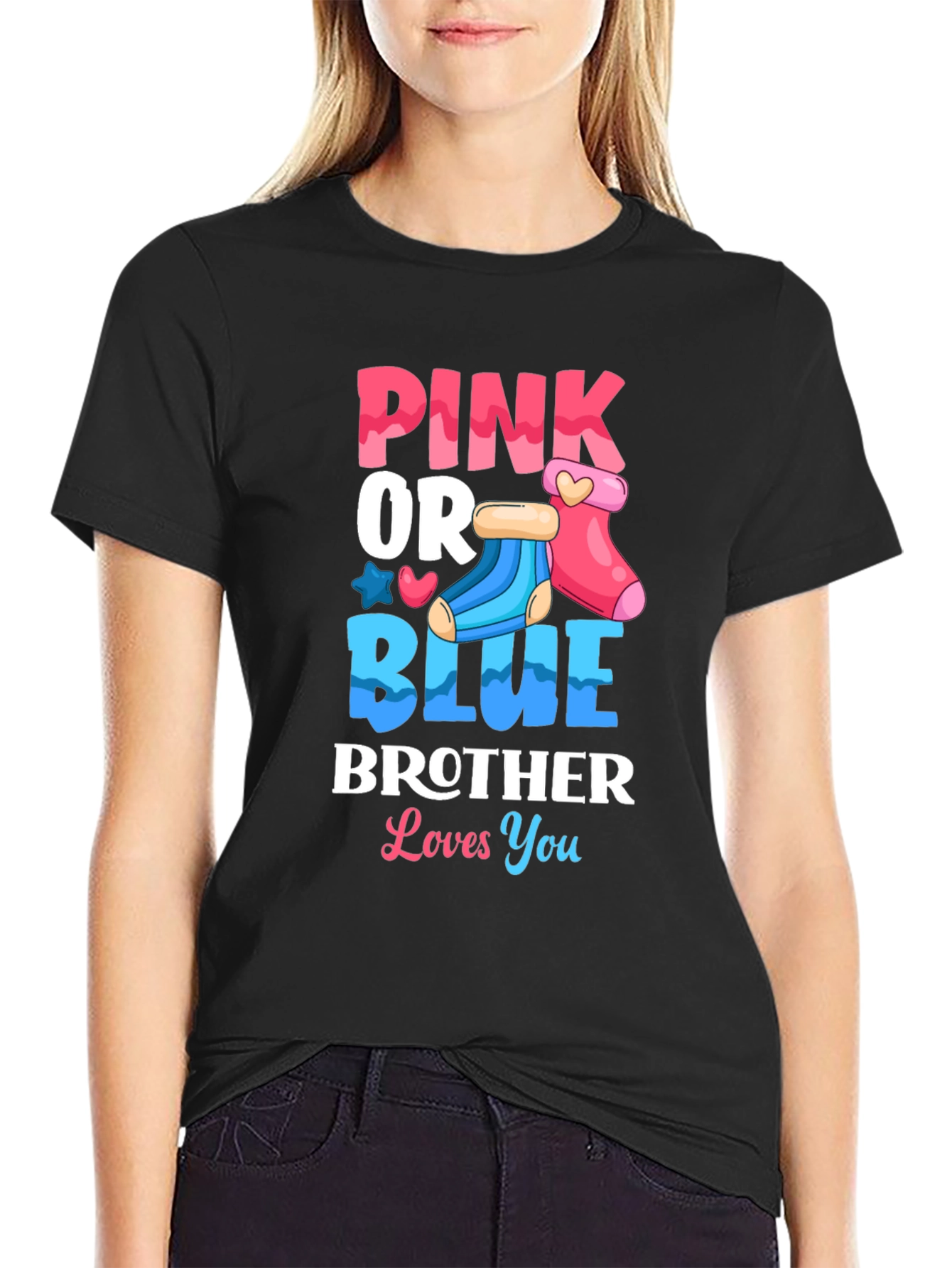 Pink or Blue Brother Loves You T-Shirt