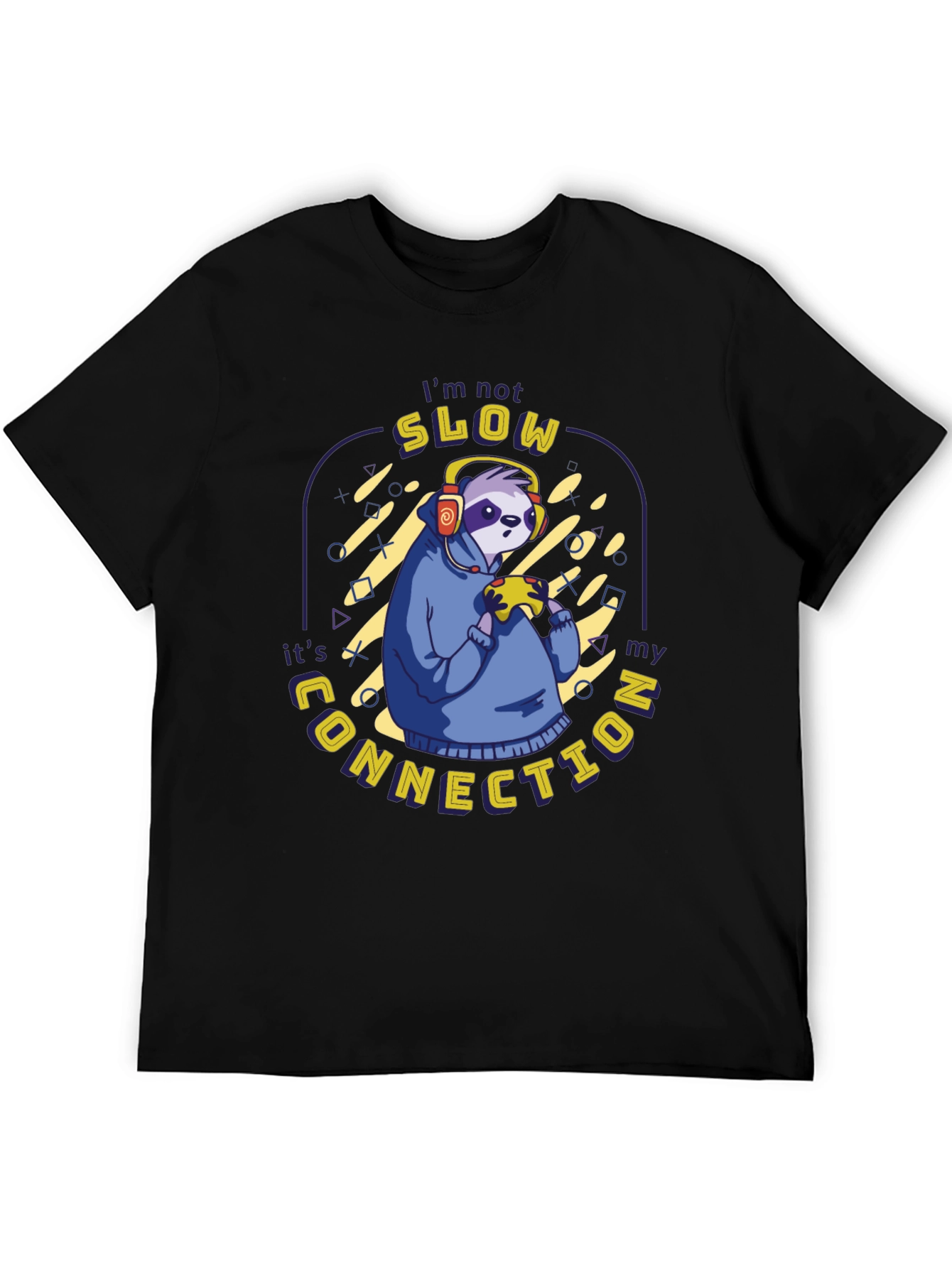 Gamer Sloth T-Shirt - Slow Connection Funny Gaming Tee