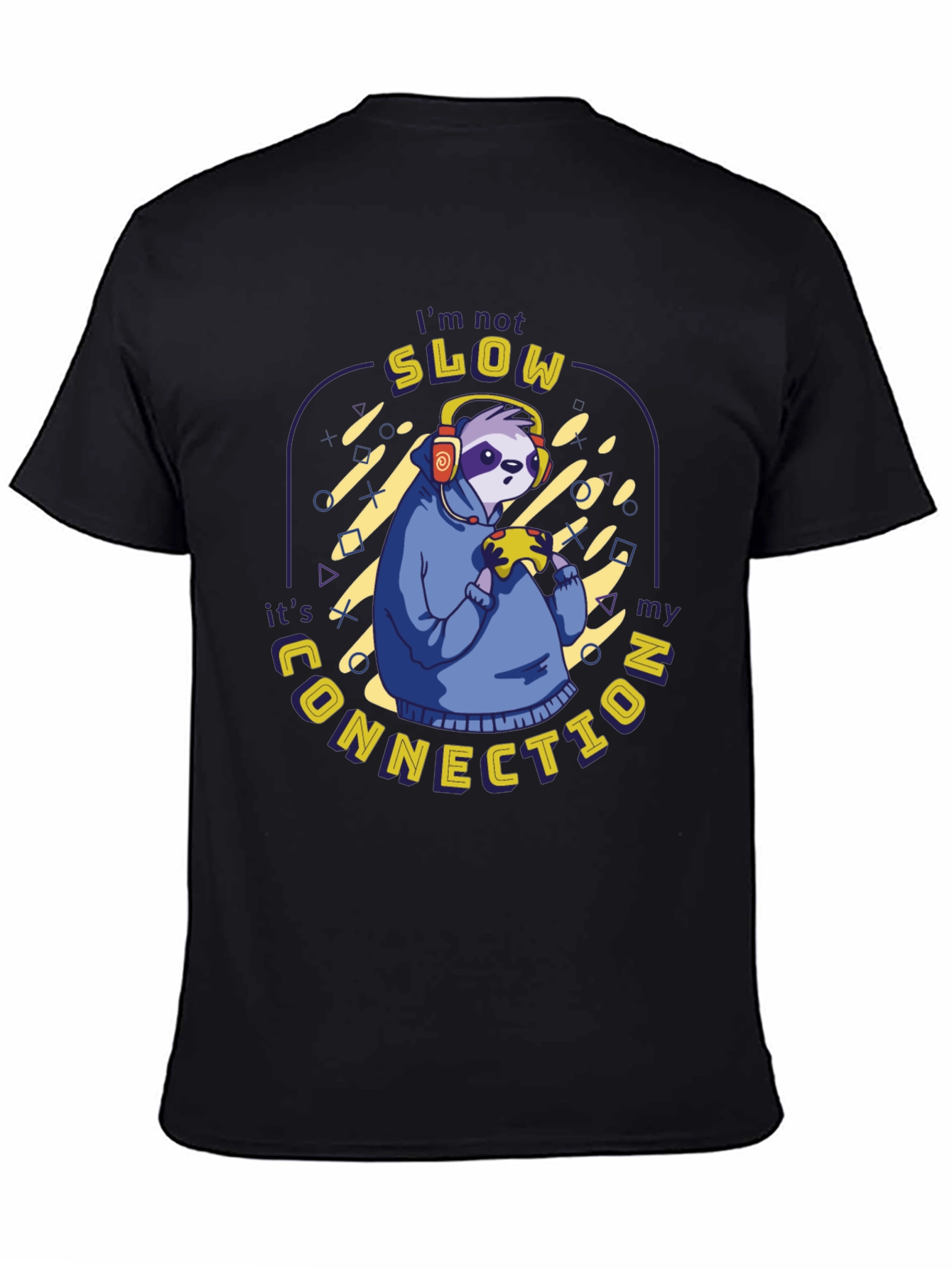 Gamer Sloth T-Shirt - Slow Connection Funny Gaming Tee