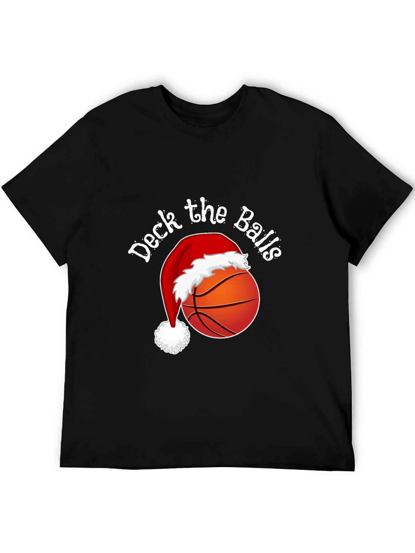 Deck the Balls Christmas Basketball T-Shirt