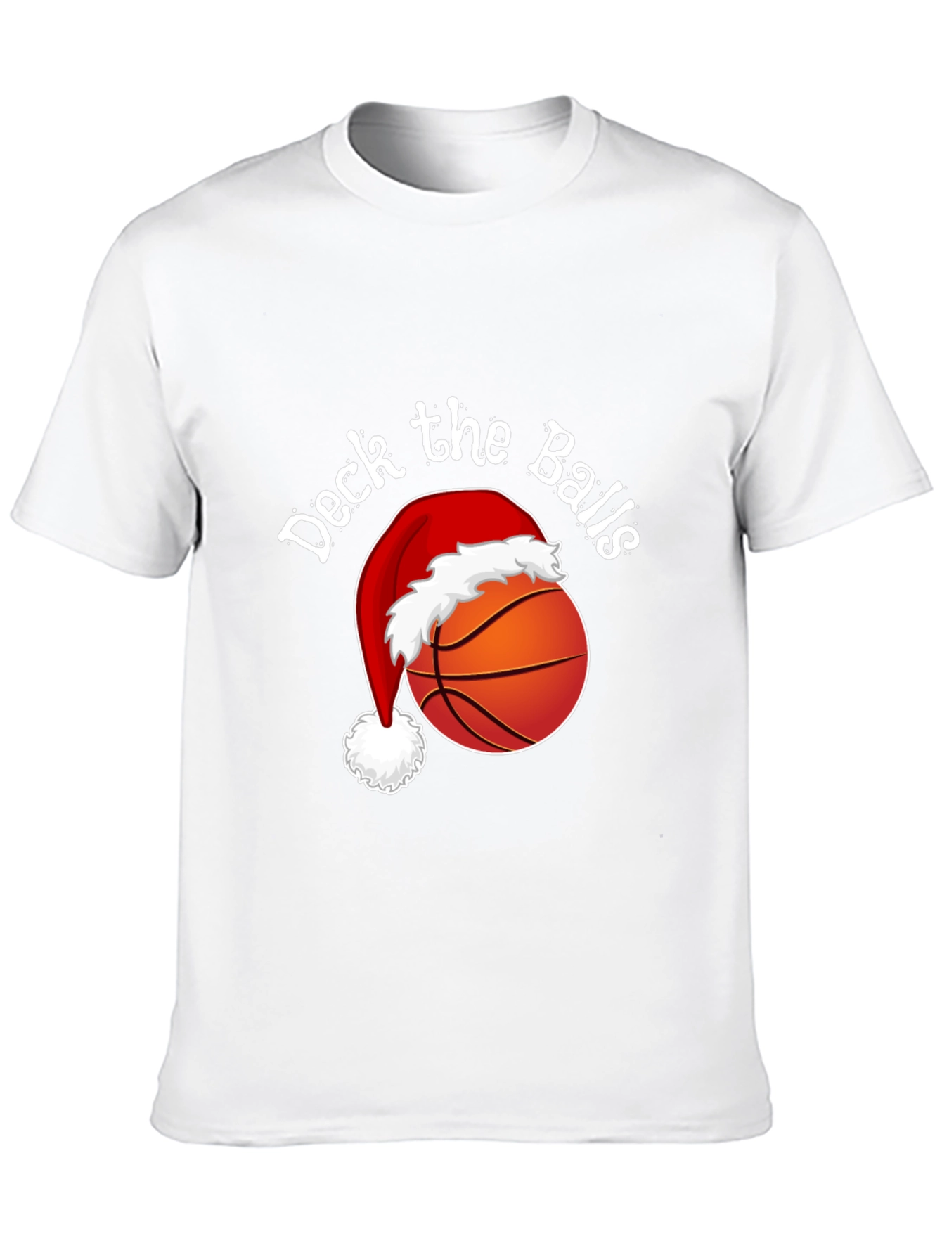 Deck the Balls Christmas Basketball T-Shirt