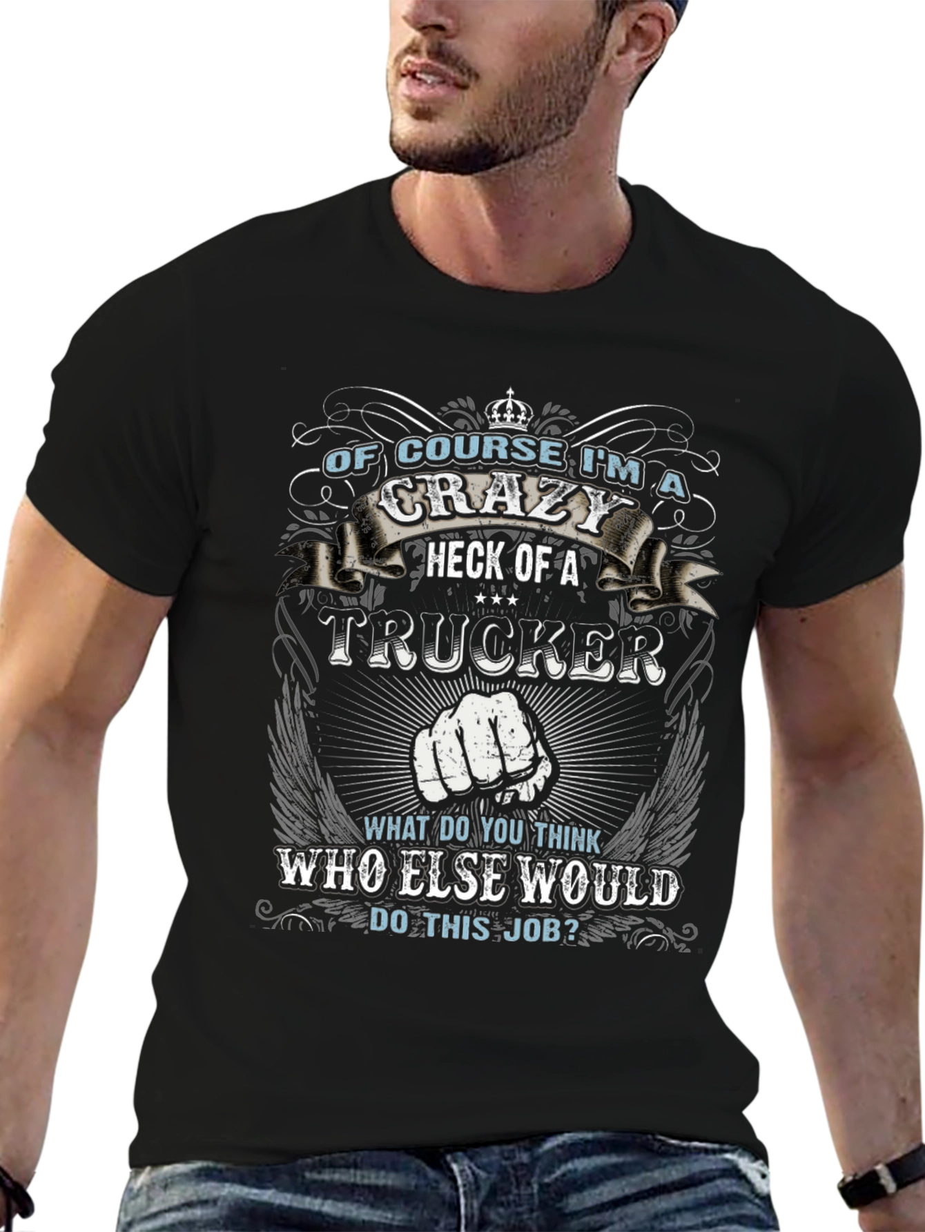 Crazy Trucker T-Shirt