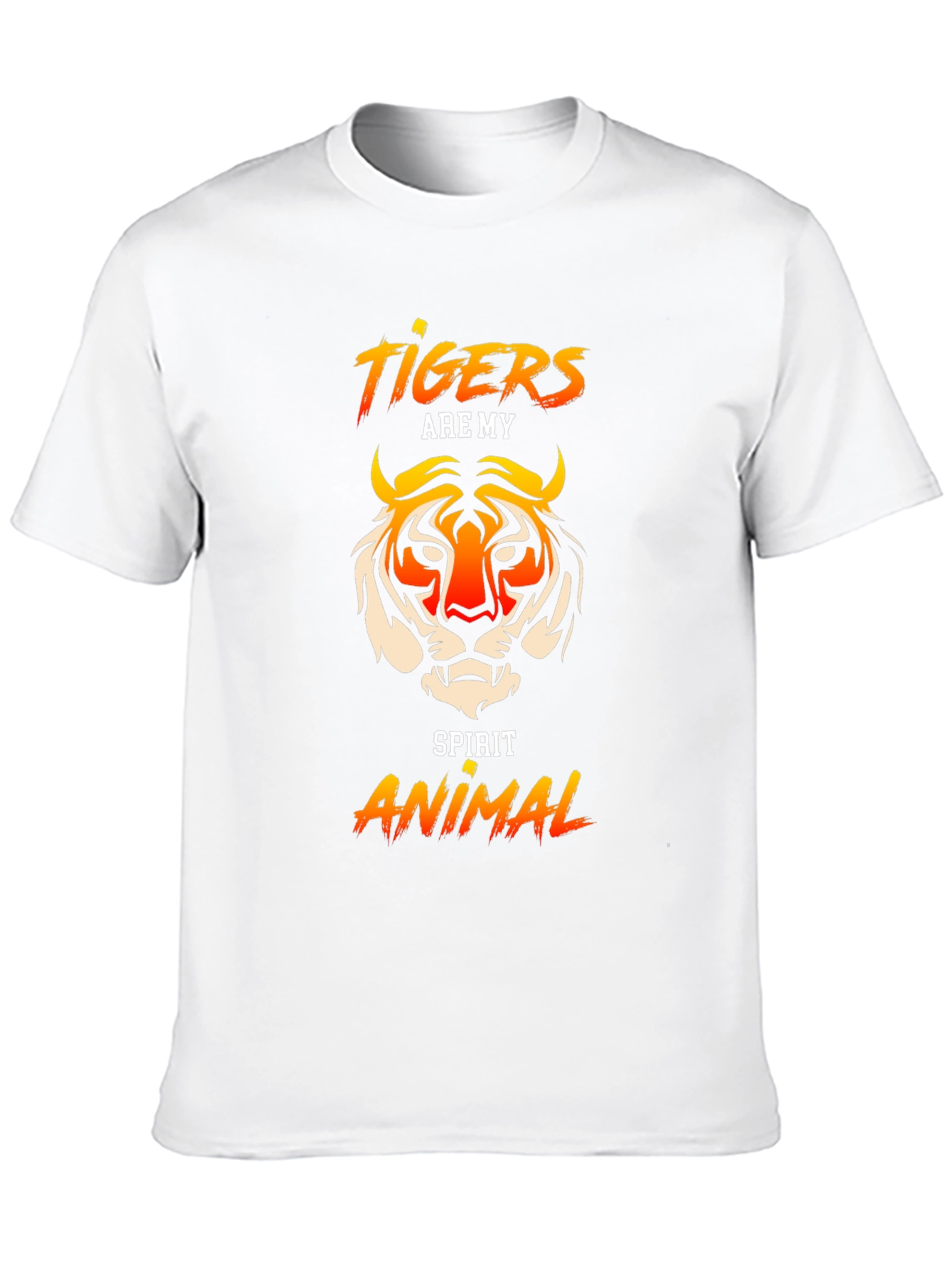 Tigers Are My Spirit Animal Graphic Tee - Black