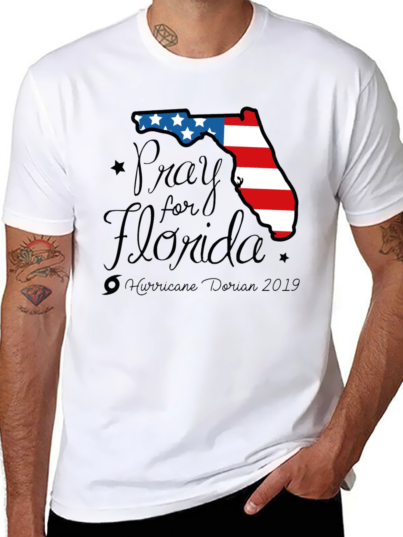 Pray for Florida T-Shirt Hurricane Dorian
