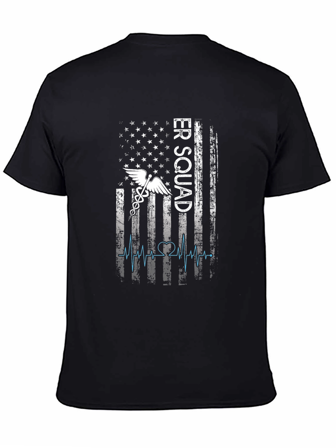 ER Squad T-Shirt - American Flag EMT Design