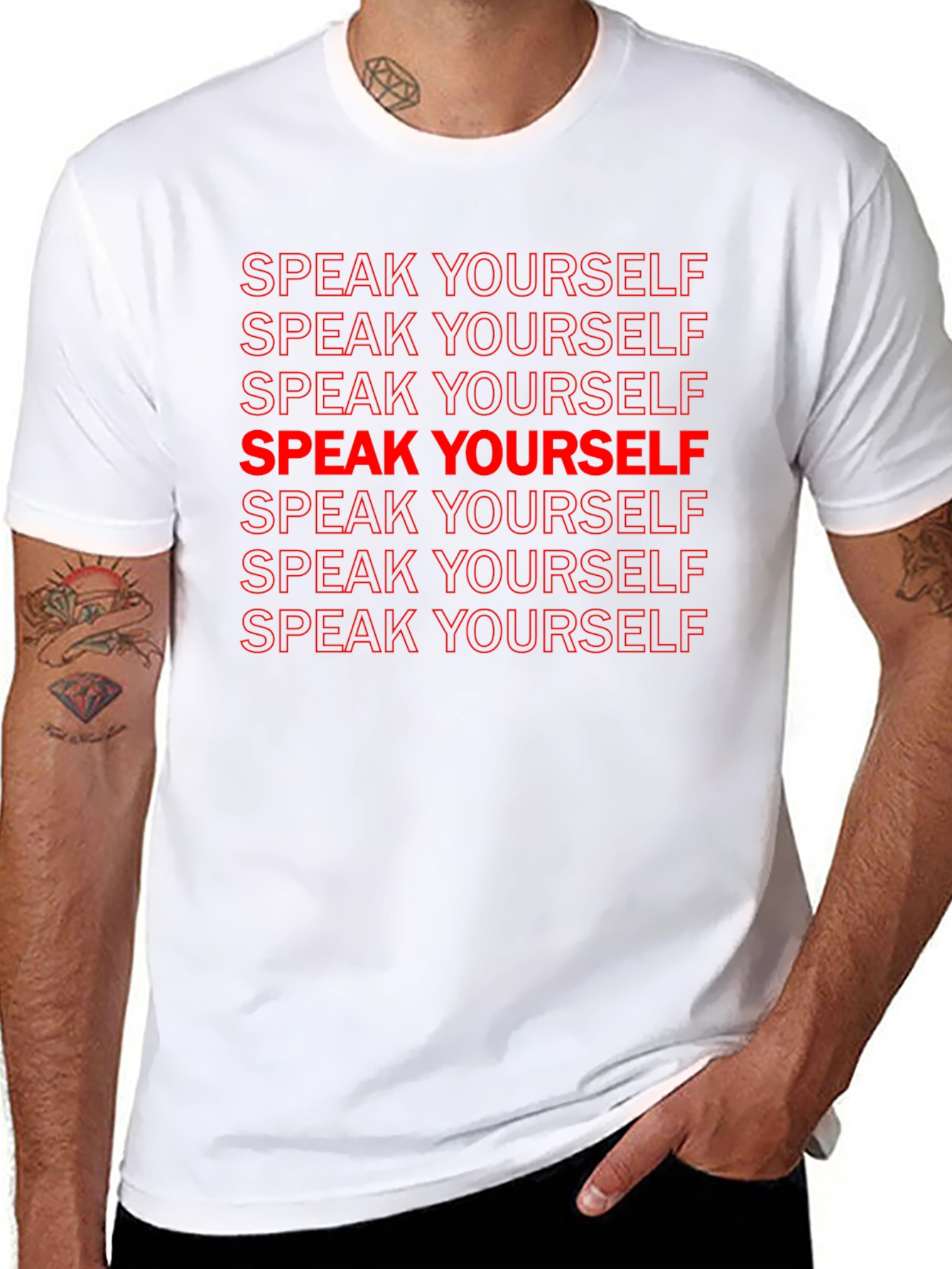 Speak Yourself Graphic Tee - Black