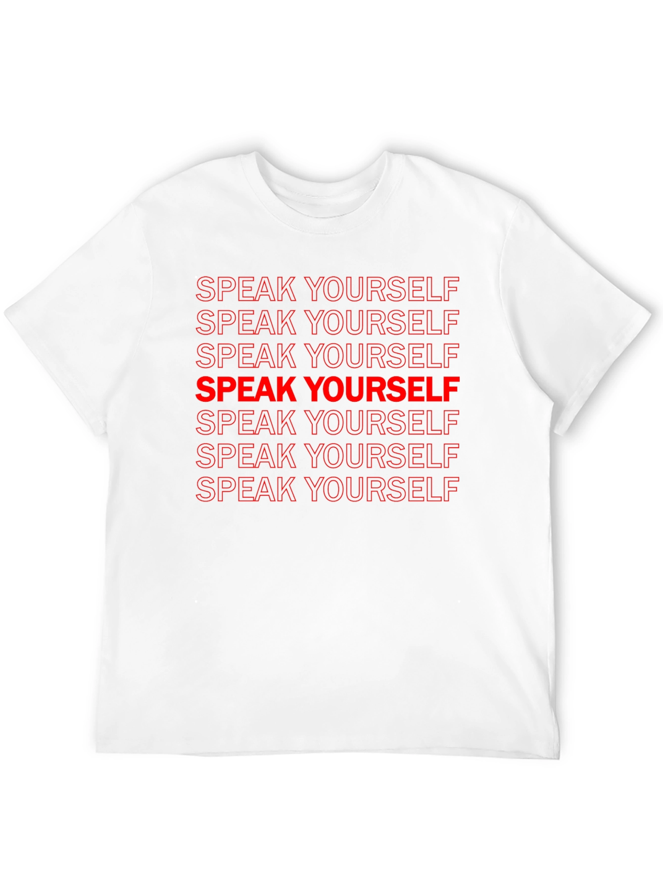 Speak Yourself Graphic Tee - Black