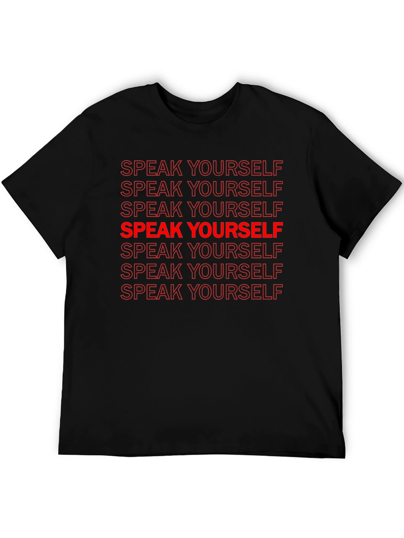 Speak Yourself Graphic Tee - Black