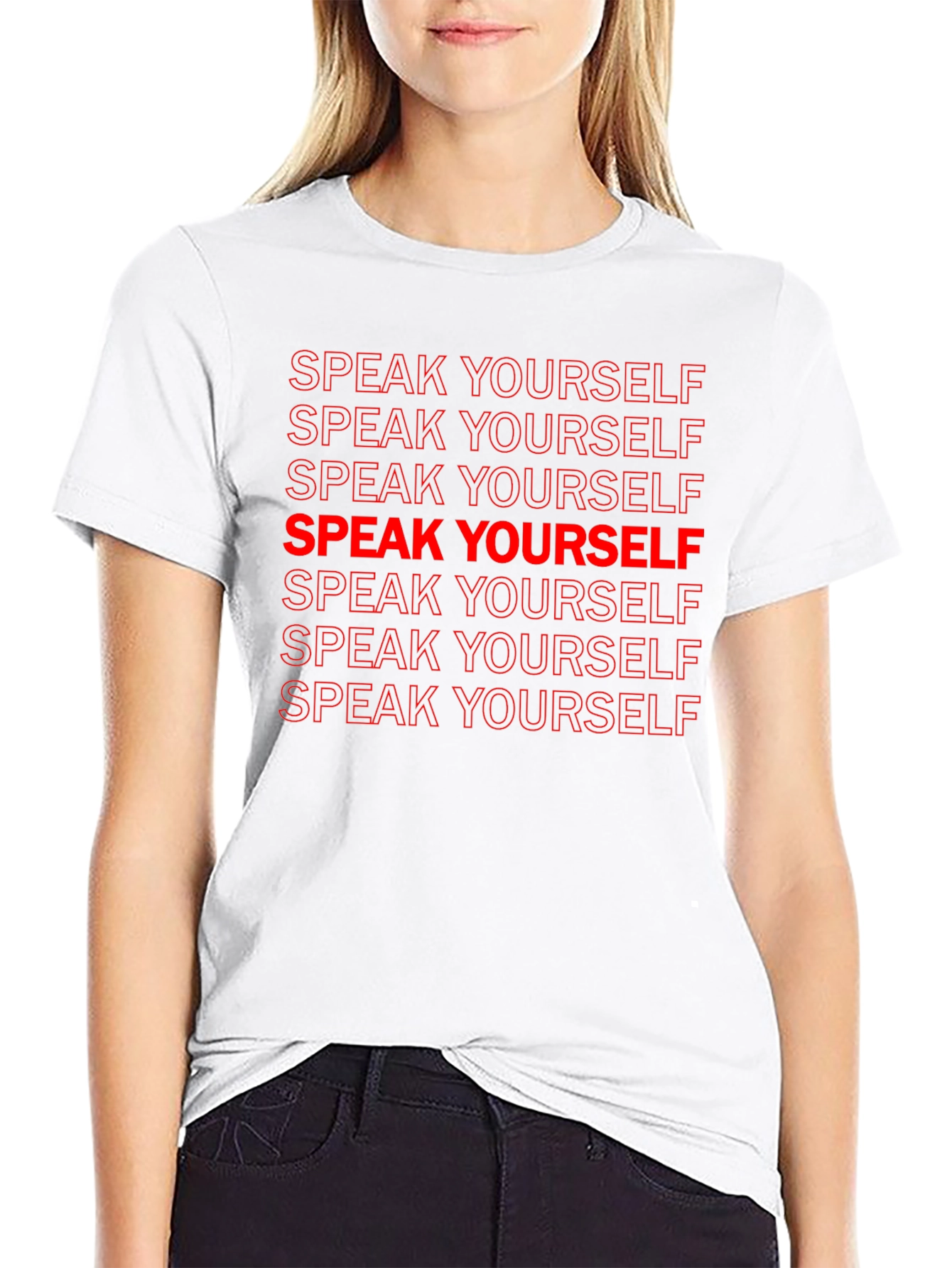 Speak Yourself Graphic Tee - Black