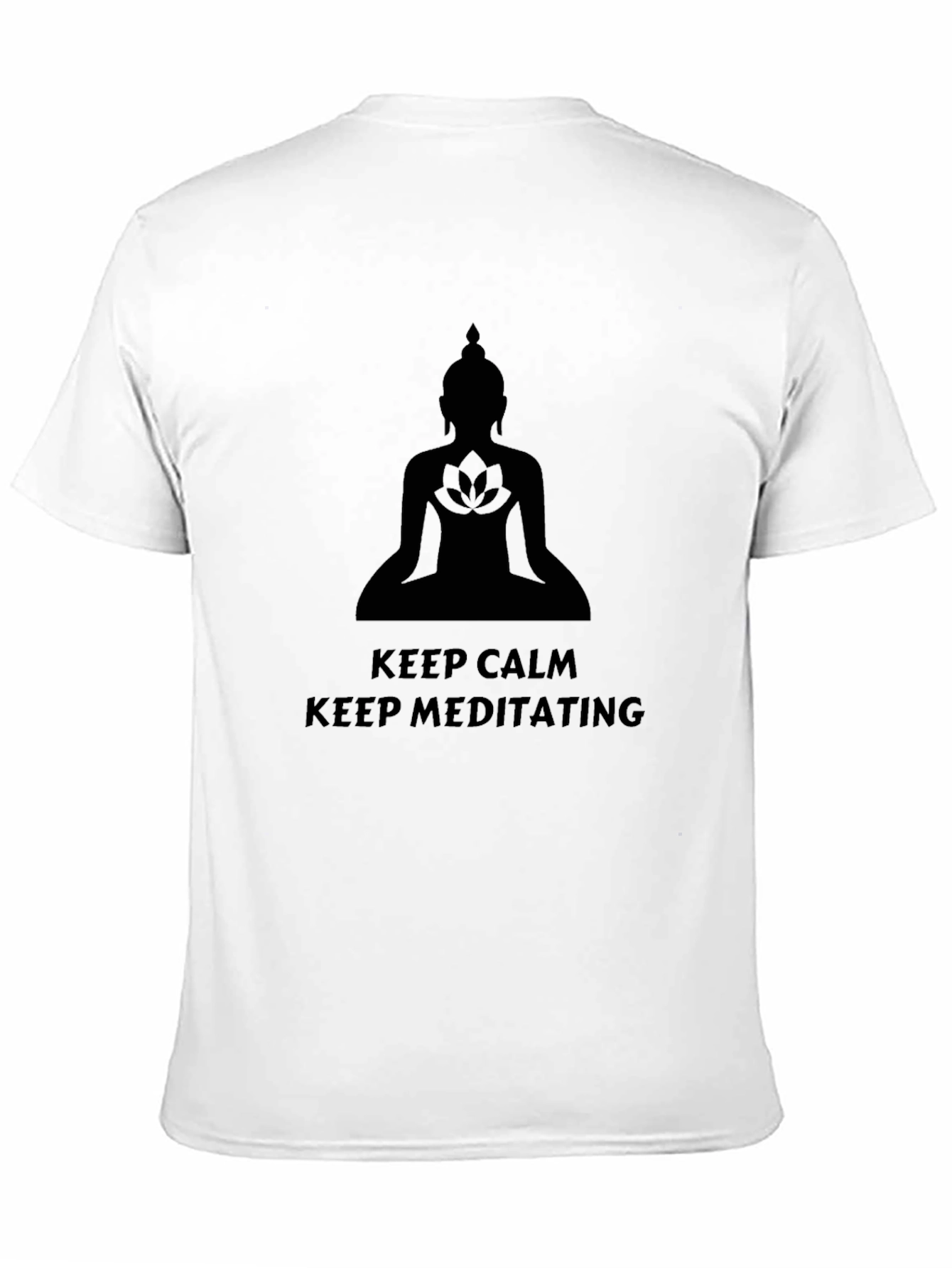 Keep Calm Meditating T-Shirt - Buddha Graphic Tee