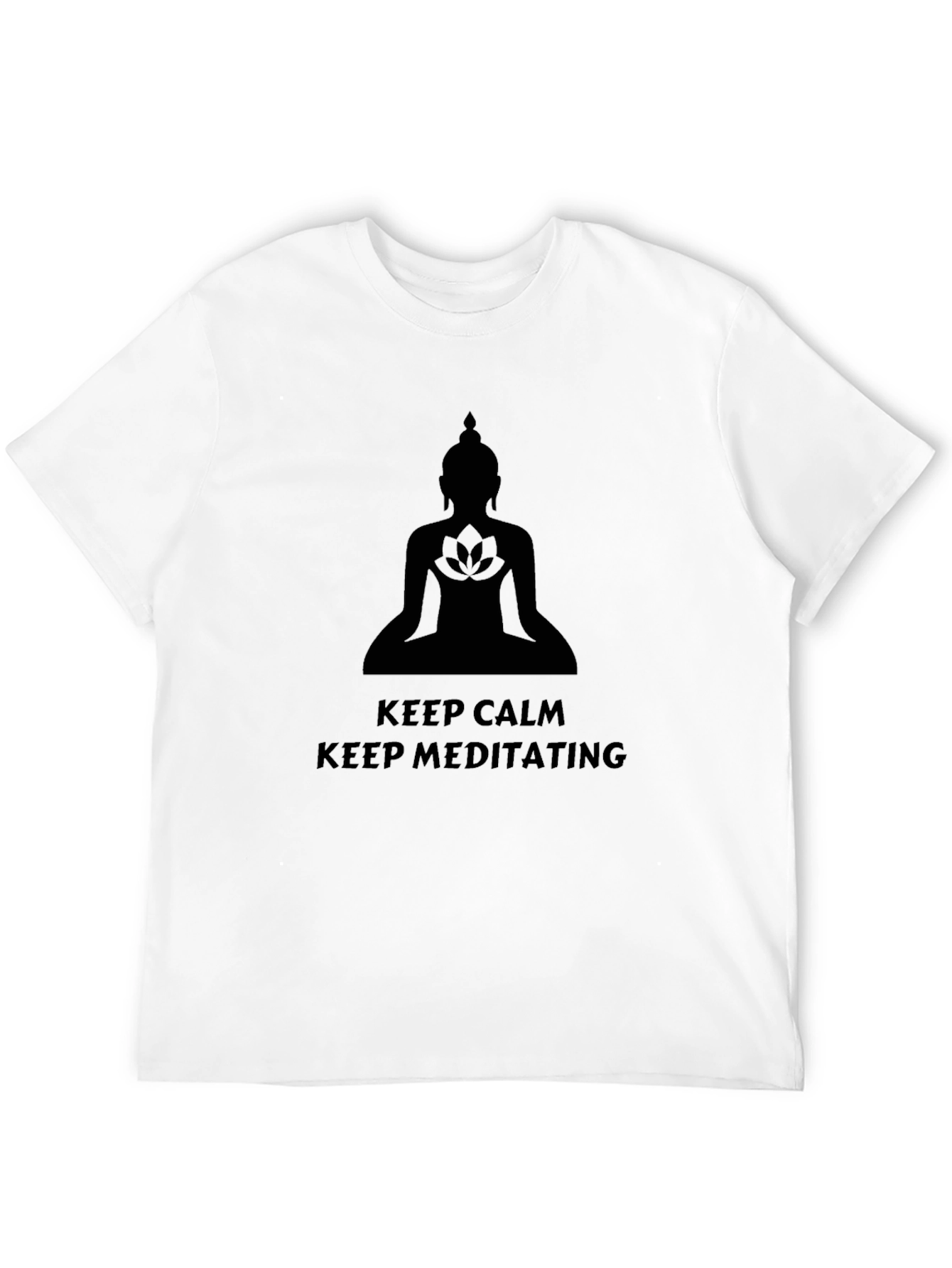 Keep Calm Meditating T-Shirt - Buddha Graphic Tee