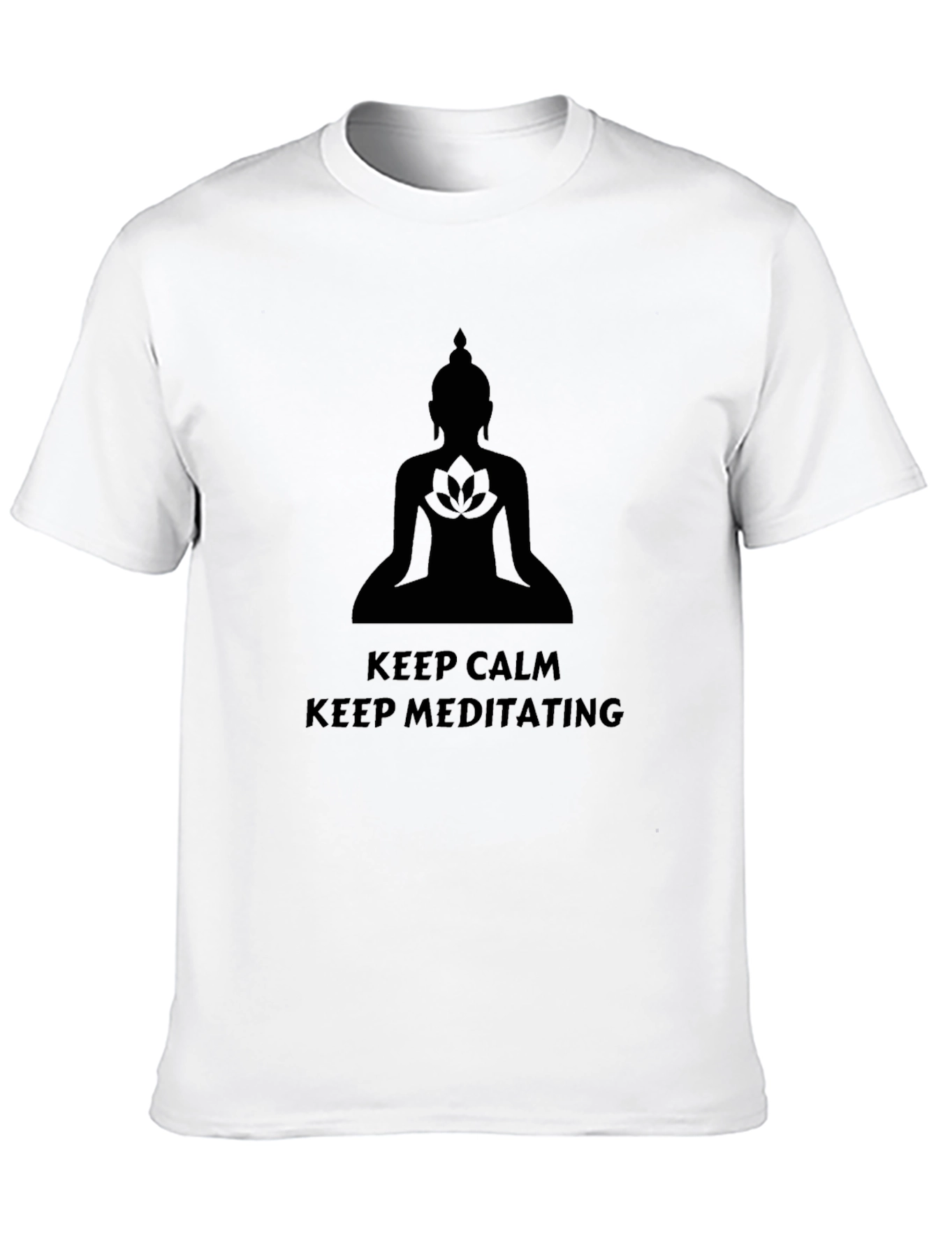 Keep Calm Meditating T-Shirt - Buddha Graphic Tee