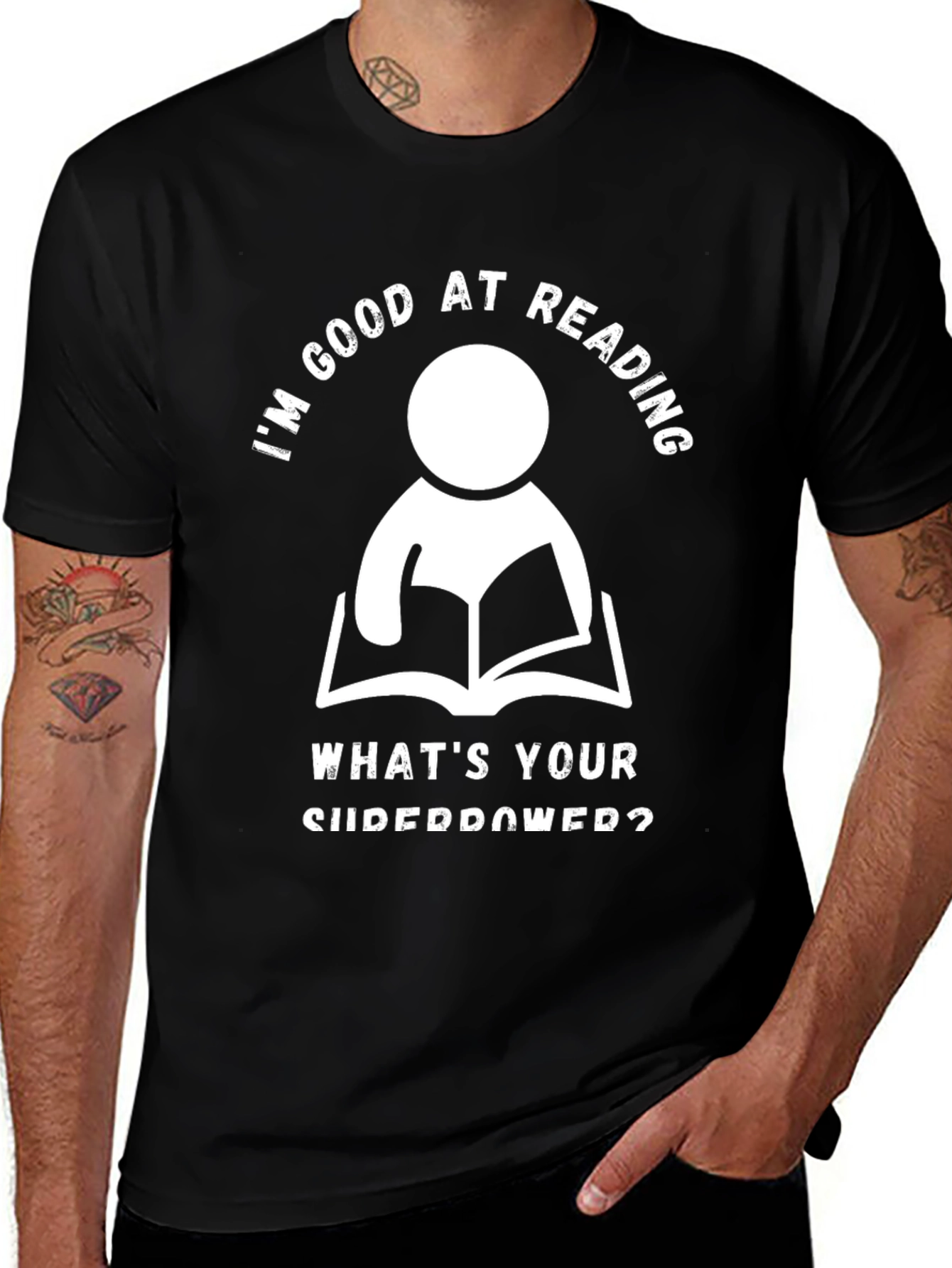Im Good At Reading T-Shirt - Superpower Graphic Tee