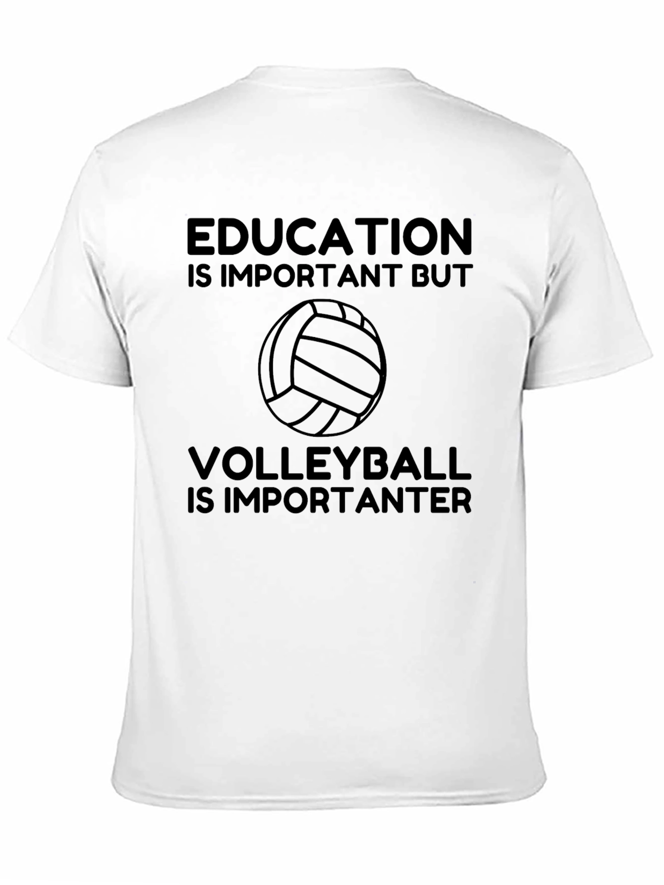 Education vs Volleyball T-Shirt