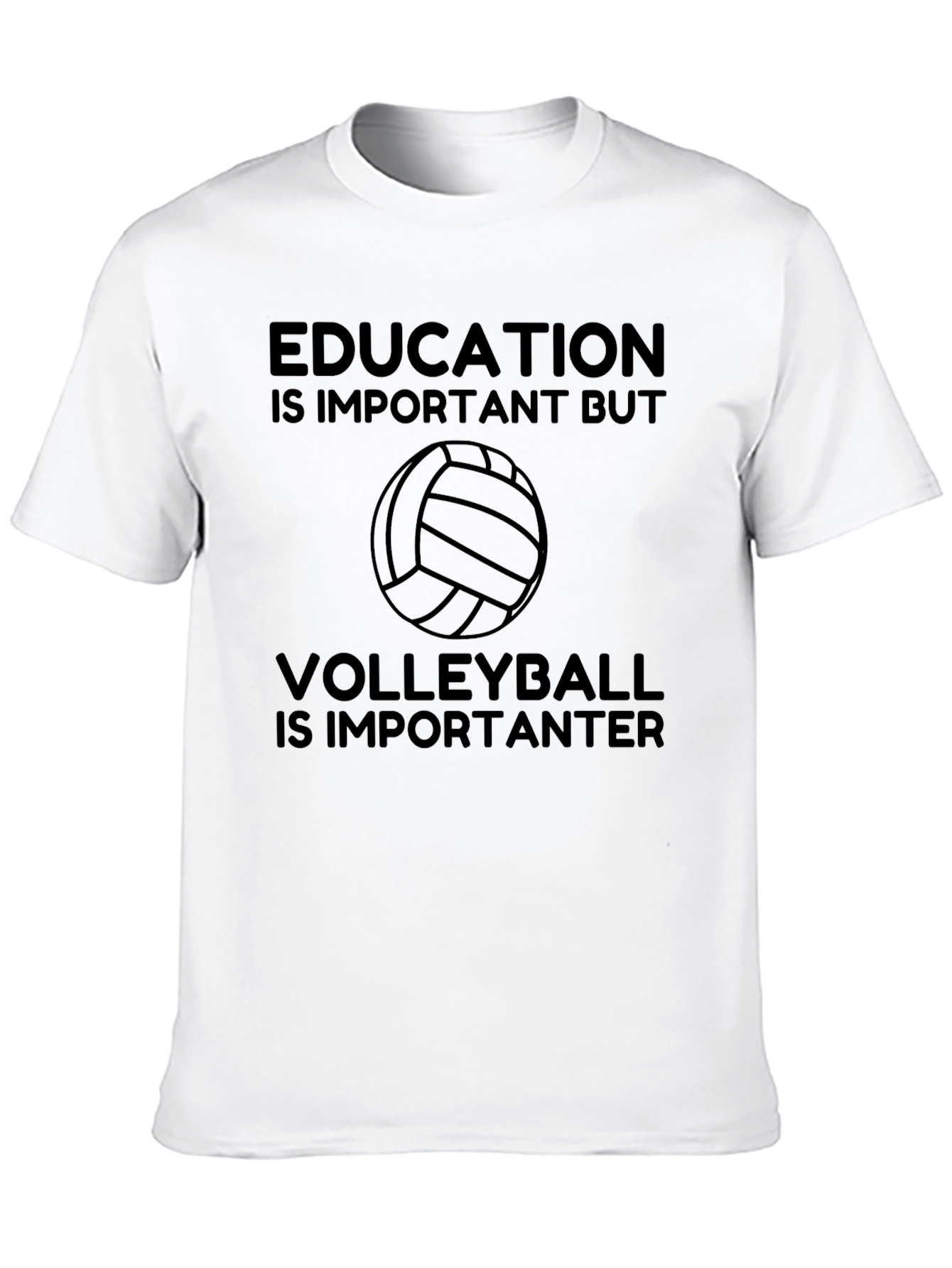 Education vs Volleyball T-Shirt