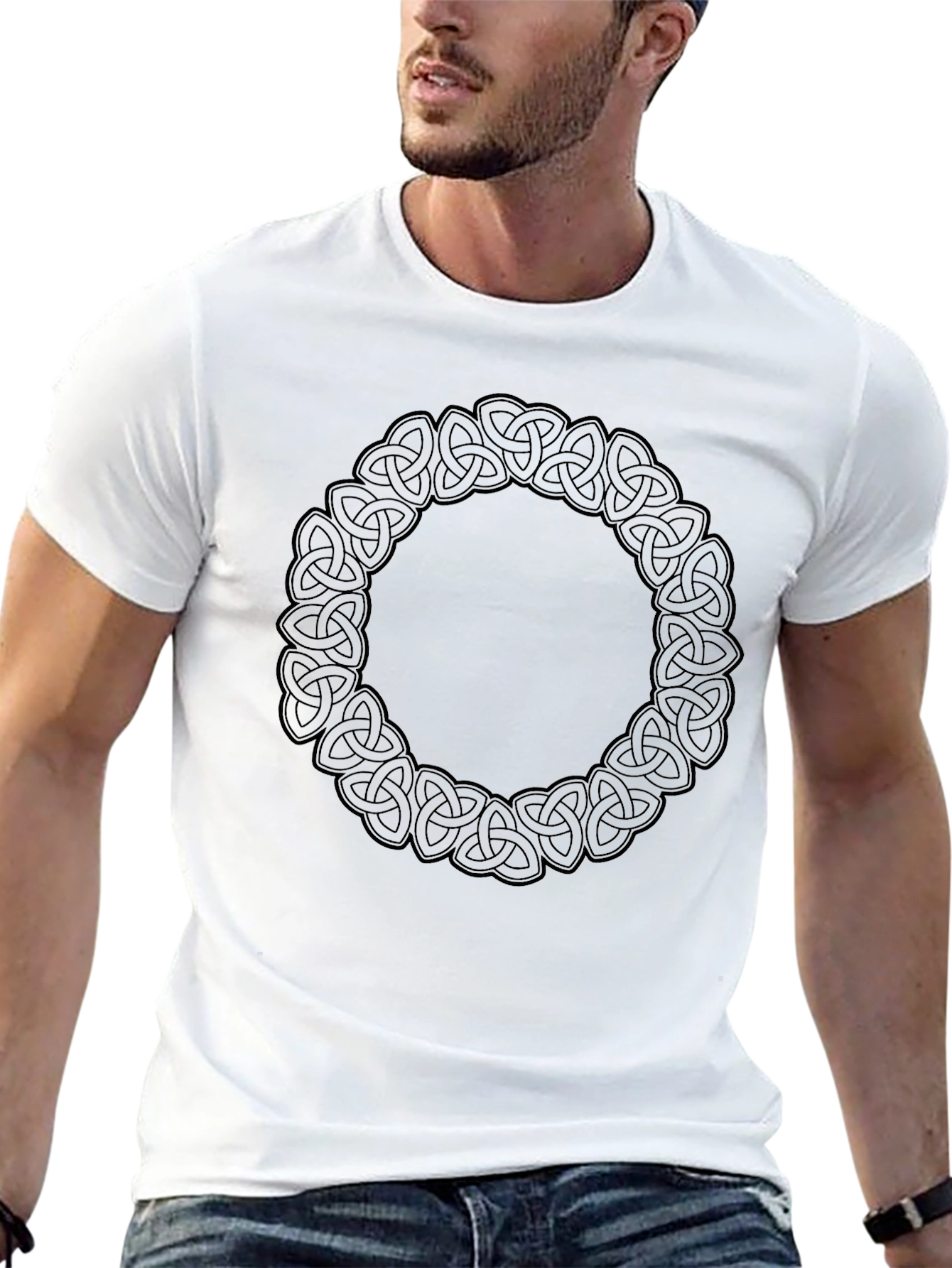 Celtic Knot Circle Graphic T-Shirt
