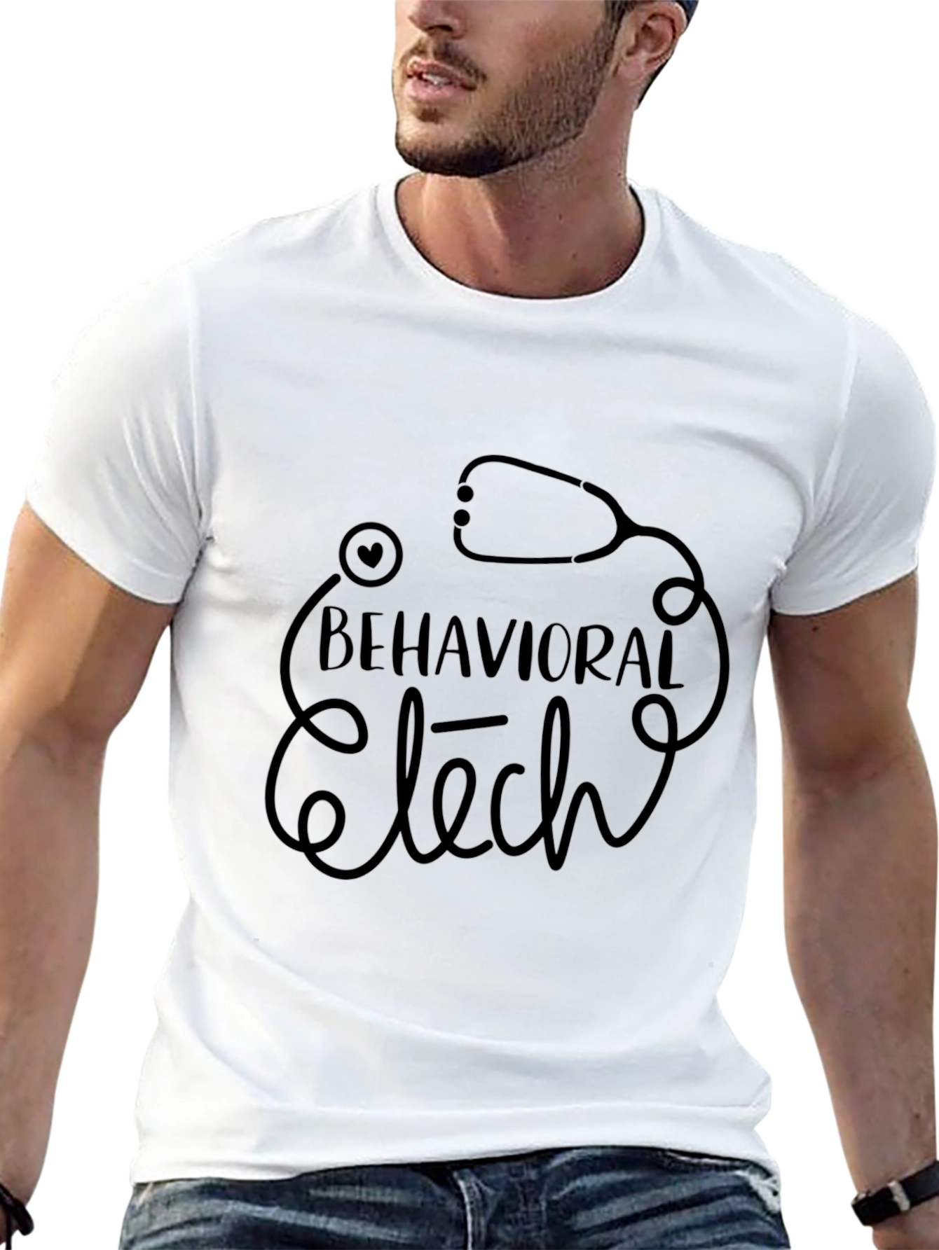 Behavioral Tech Stethoscope Graphic T-Shirt