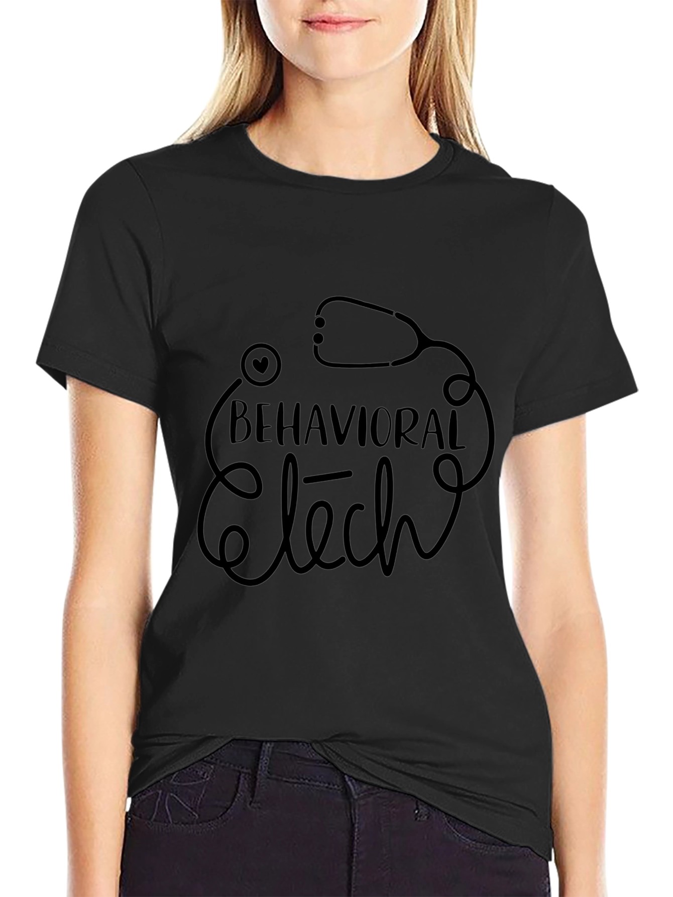 Behavioral Tech Stethoscope Graphic T-Shirt