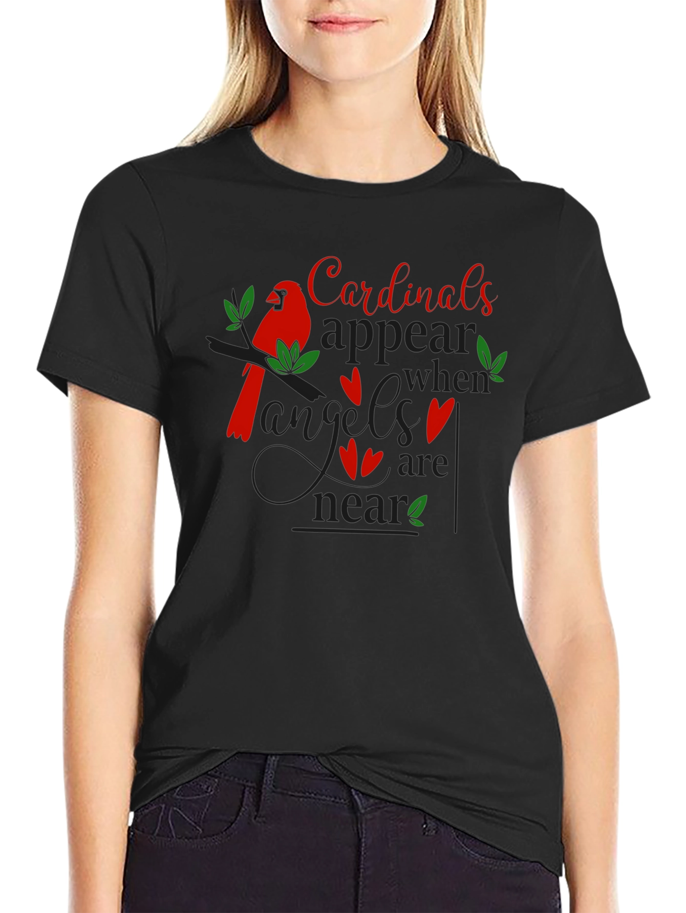 Cardinal Appear T-Shirt in Black