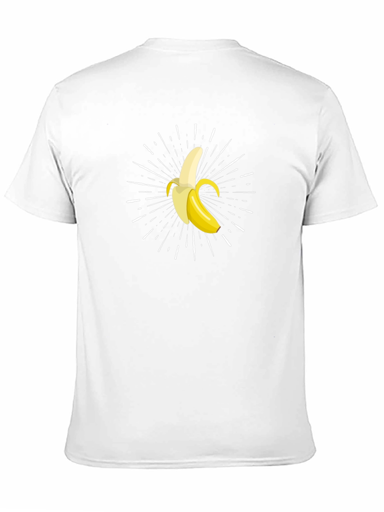Banana Burst Graphic Tee - Black Cotton Comfort
