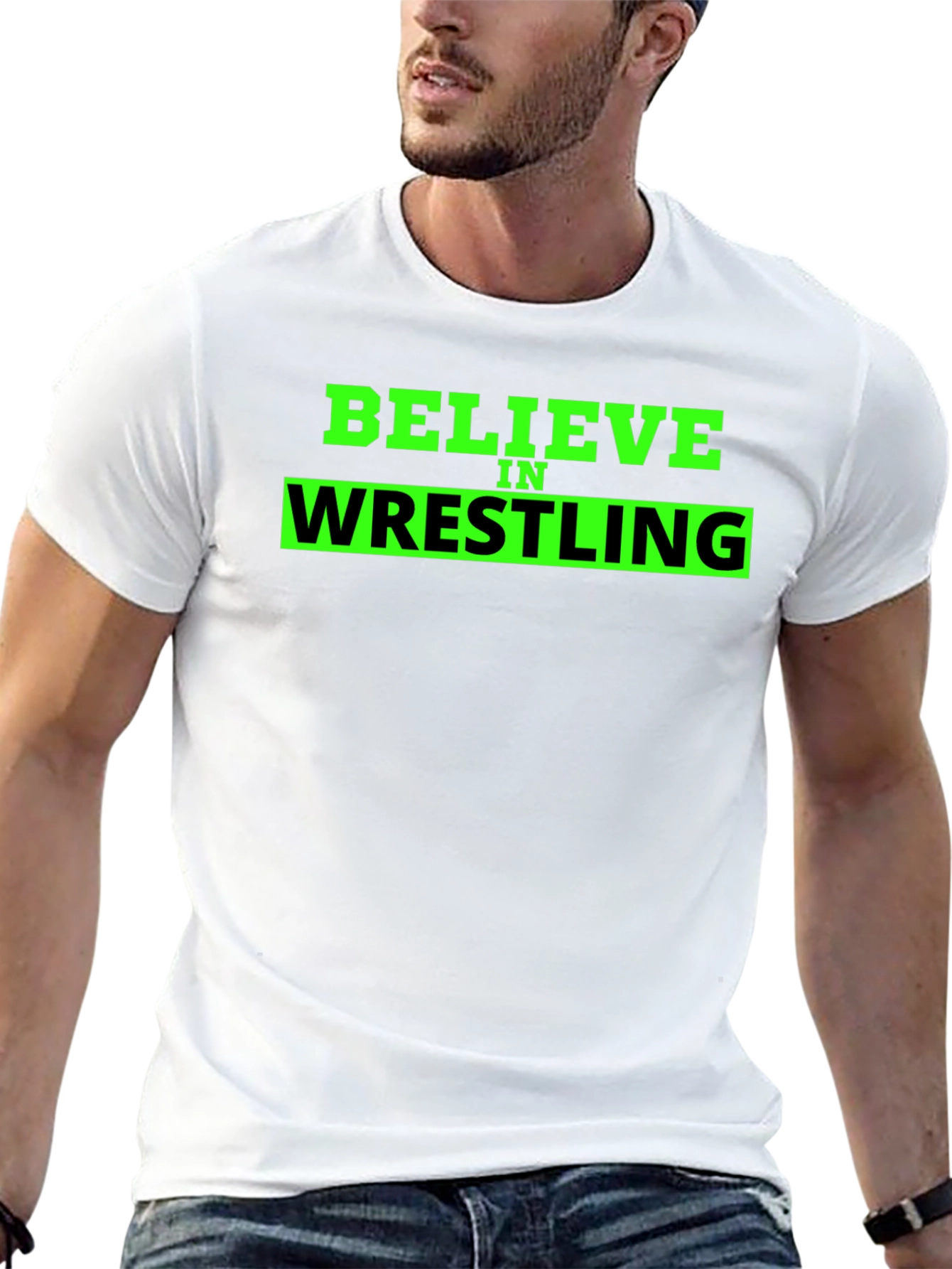 Believe in Wrestling Black T-Shirt
