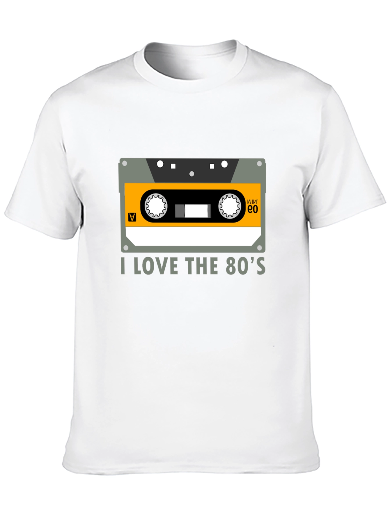 I Love the 80s Cassette Tape Black Graphic Tee