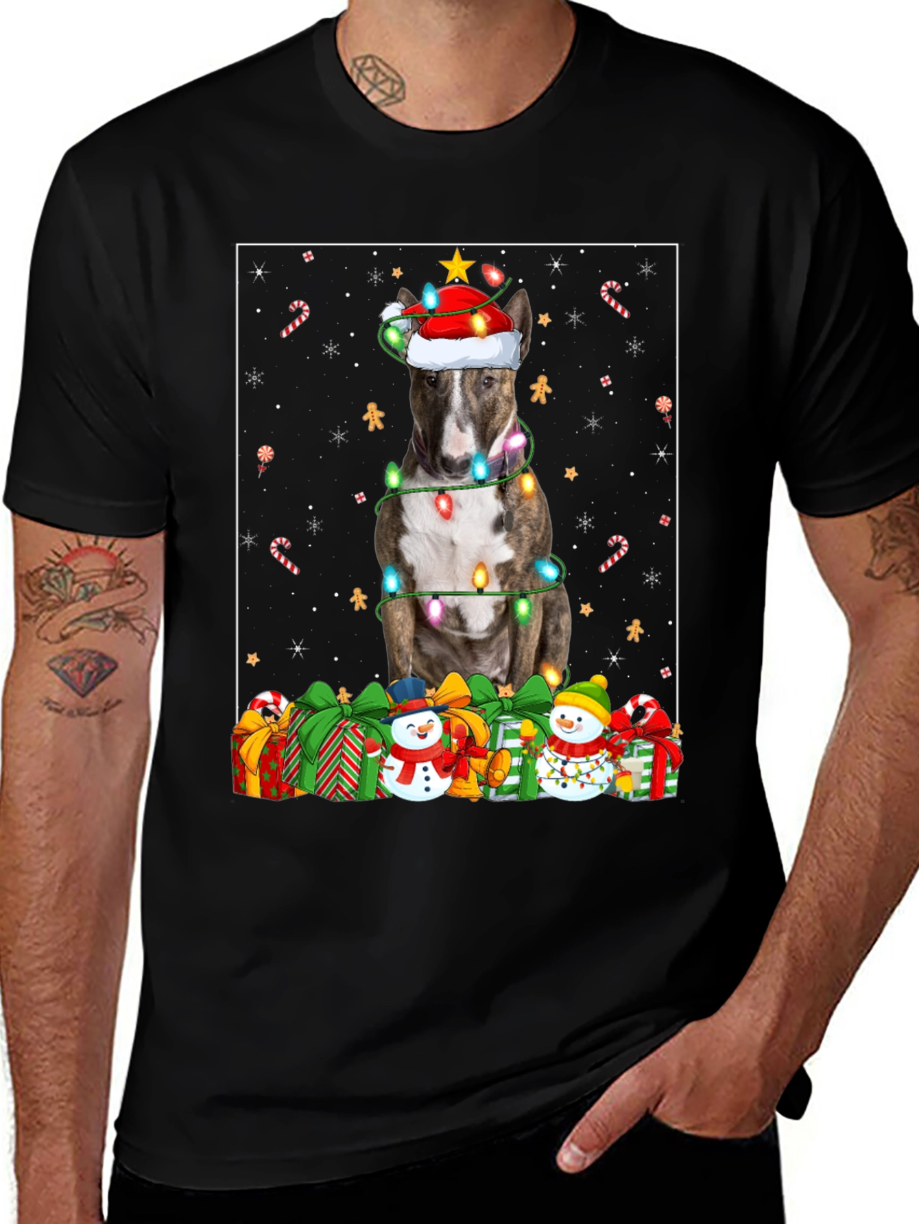 Festive Dog Christmas T-Shirt