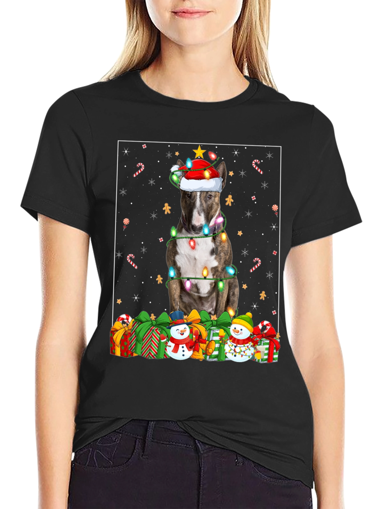 Festive Dog Christmas T-Shirt