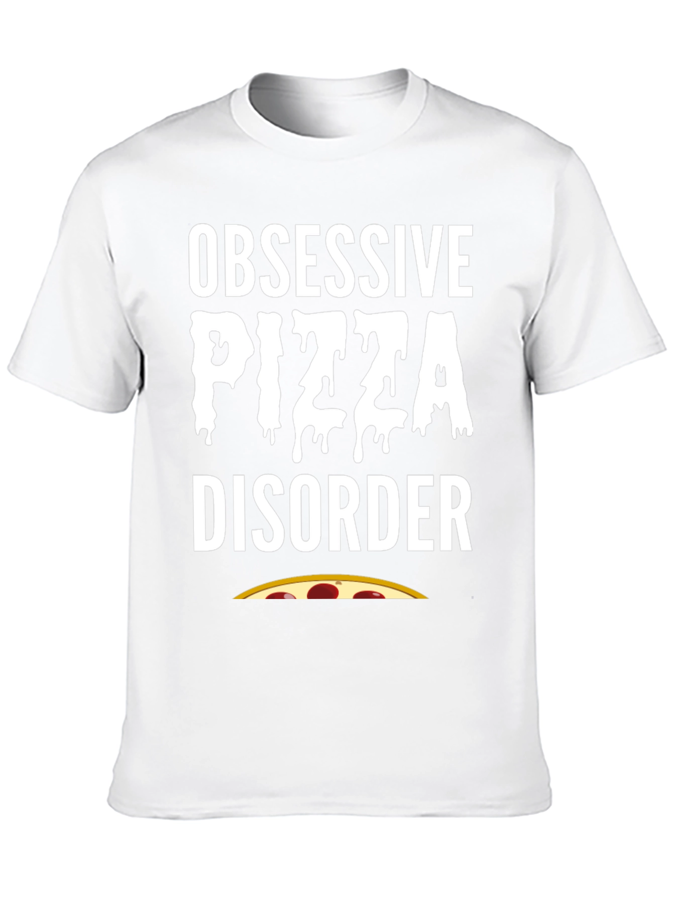 Obsessive Pizza Disorder Black T-Shirt
