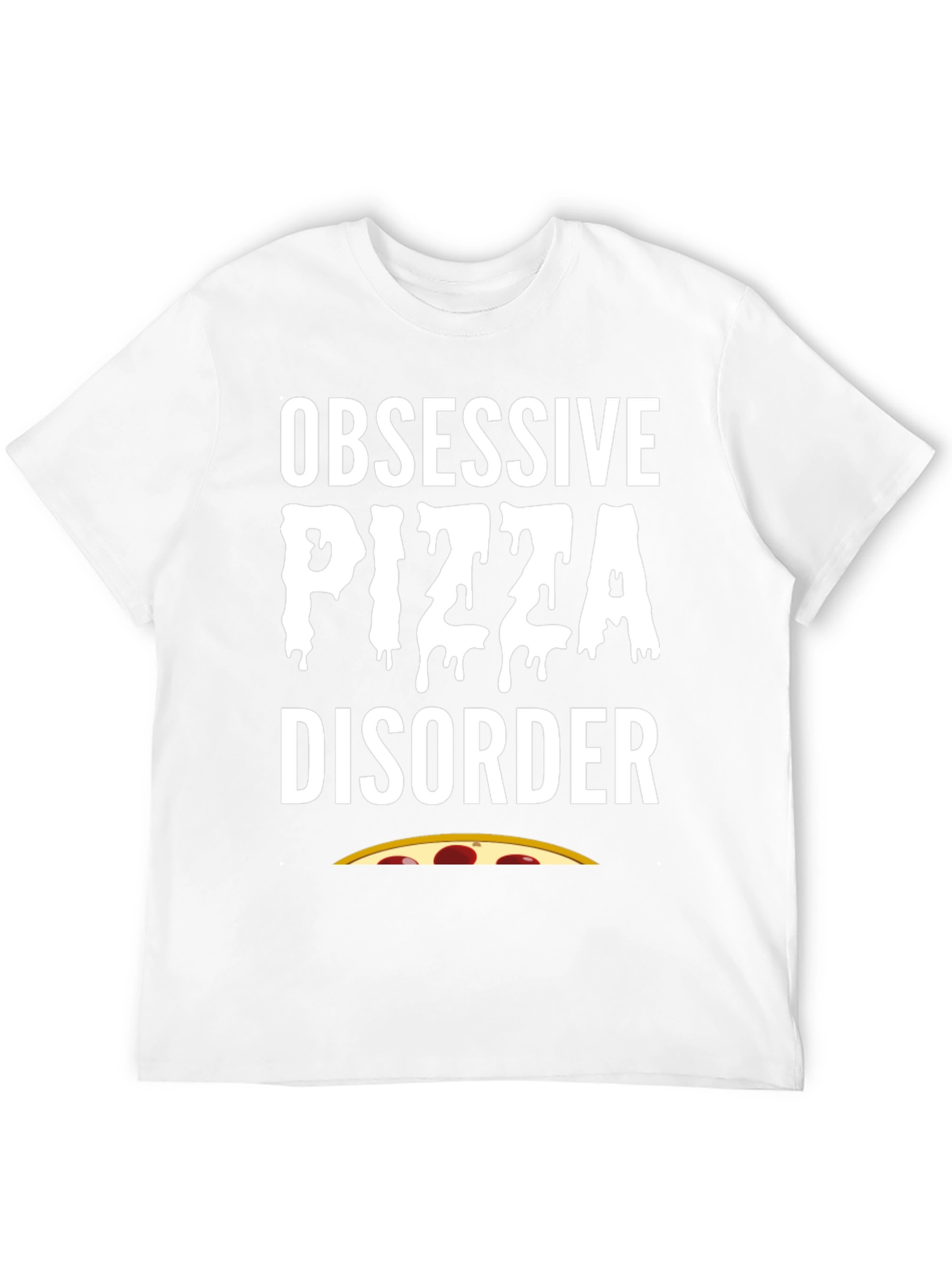 Obsessive Pizza Disorder Black T-Shirt