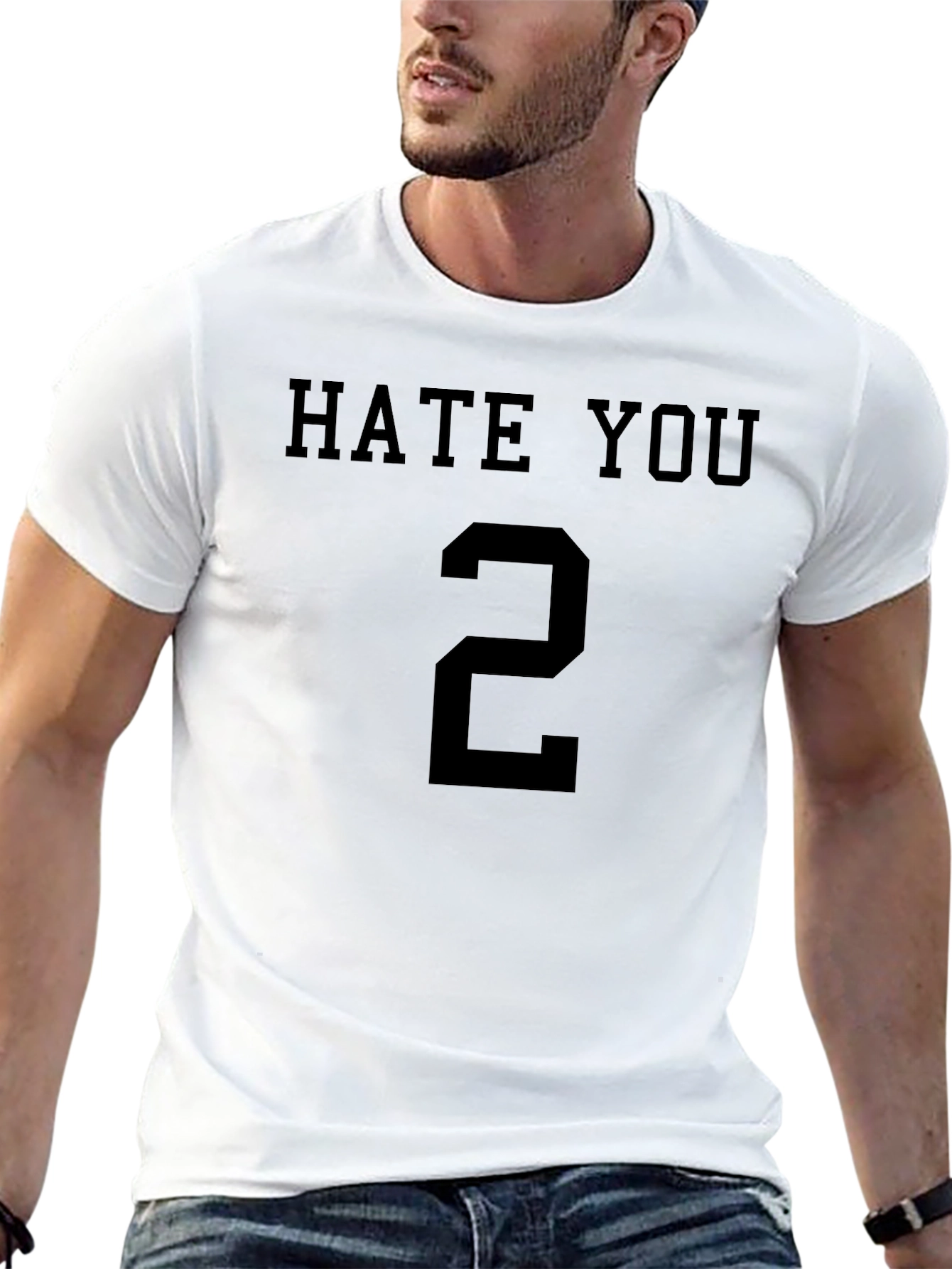 Hate You 2 Graphic T-Shirt - Black