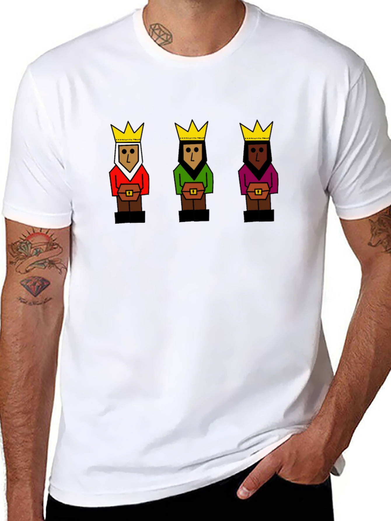 Three Kings Graphic Tee - Black