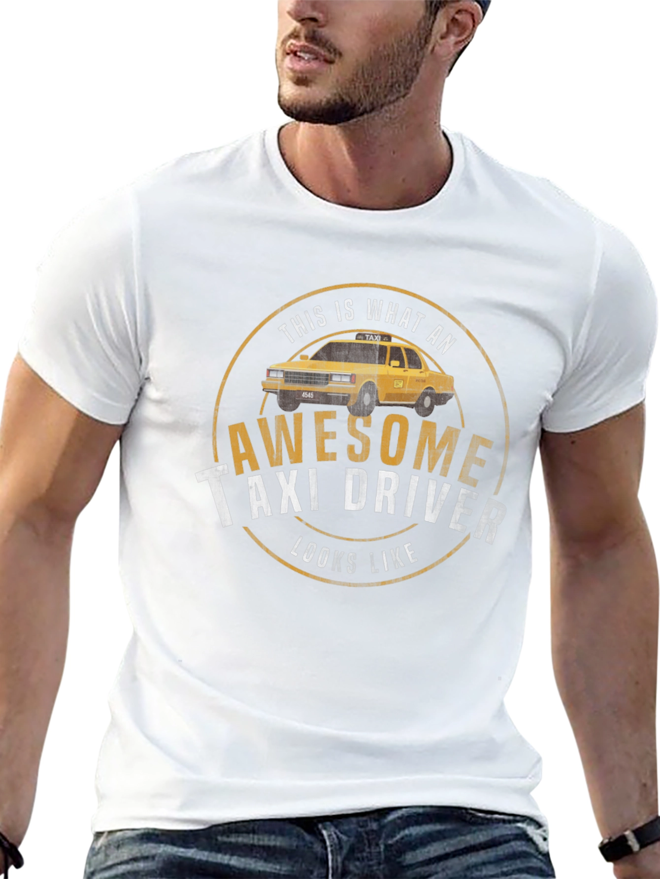 Awesome Taxi Driver T-Shirt - Classic Design